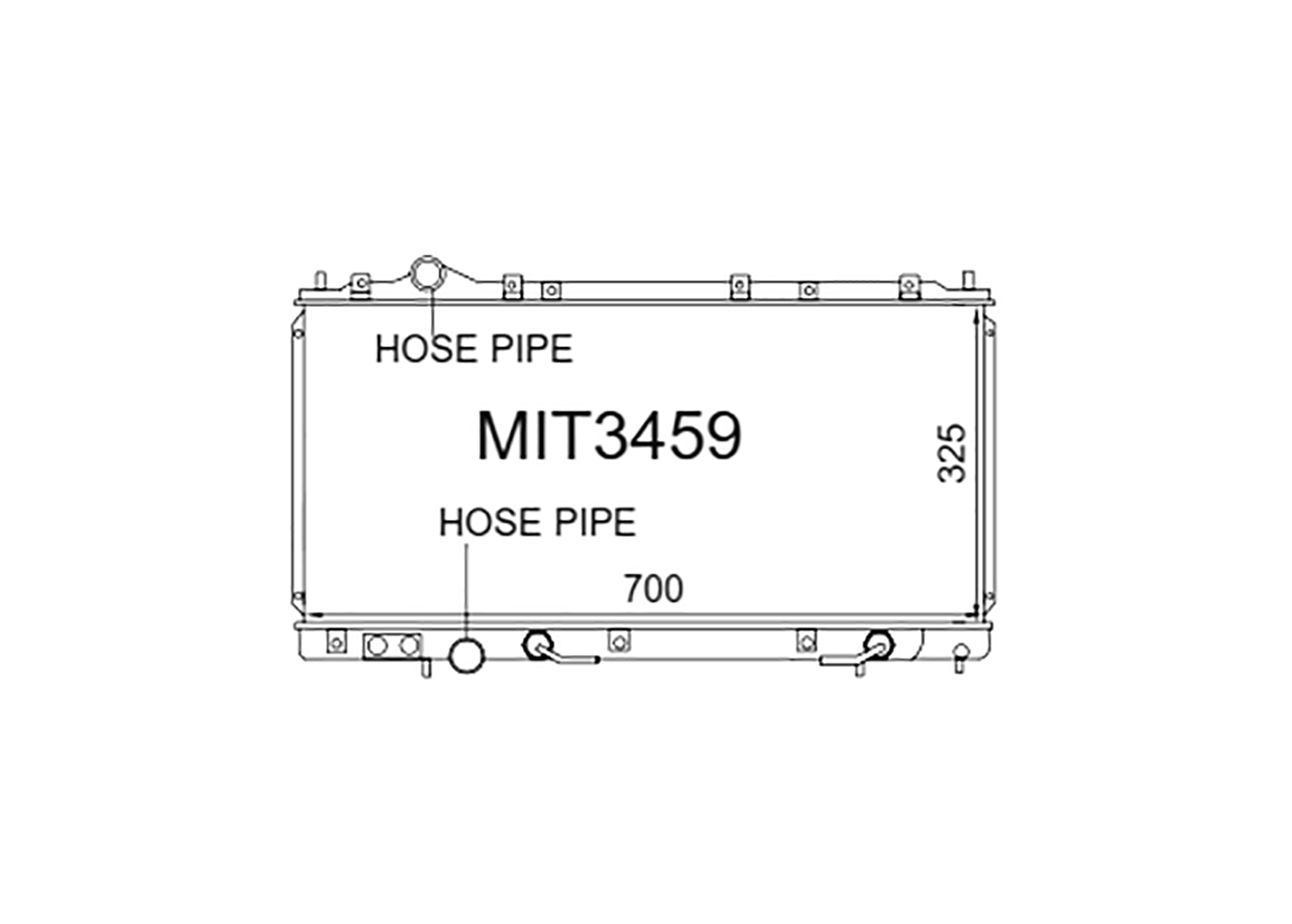 Fenix Cooling Radiator Mitsubishi FTO 2.0L Petrol 1994-2000 SR