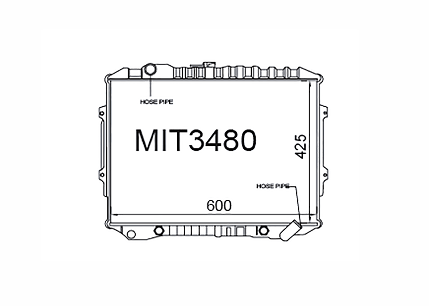 Fenix Cooling Radiator Mitsubishi L200 ME - MJ 2.5L Diesel 1990-1996 SR