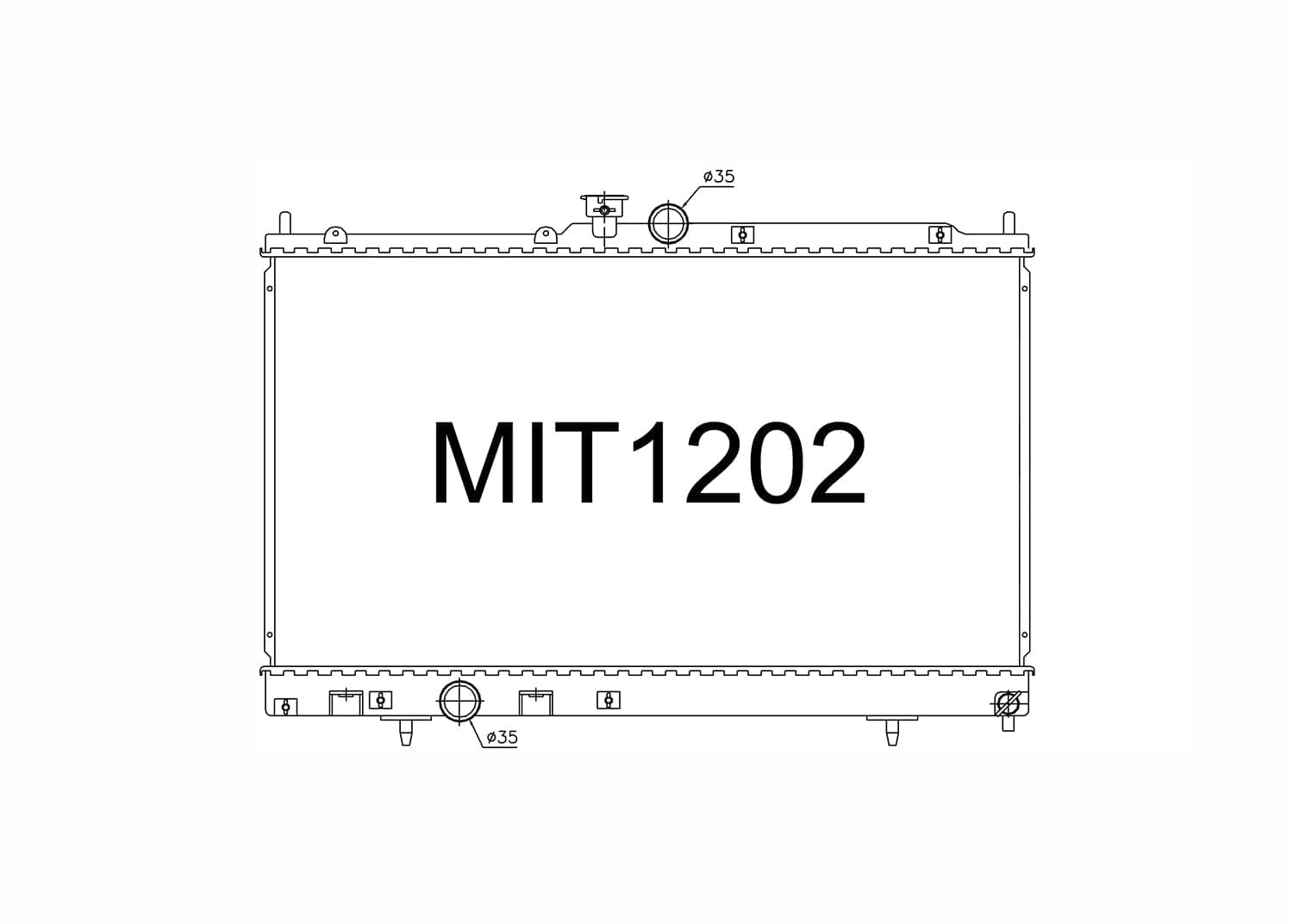 Fenix Cooling Radiator Mitsubishi Lancer Evolution VII, VIII & IX 2.0L Petrol 2001-2007 SR