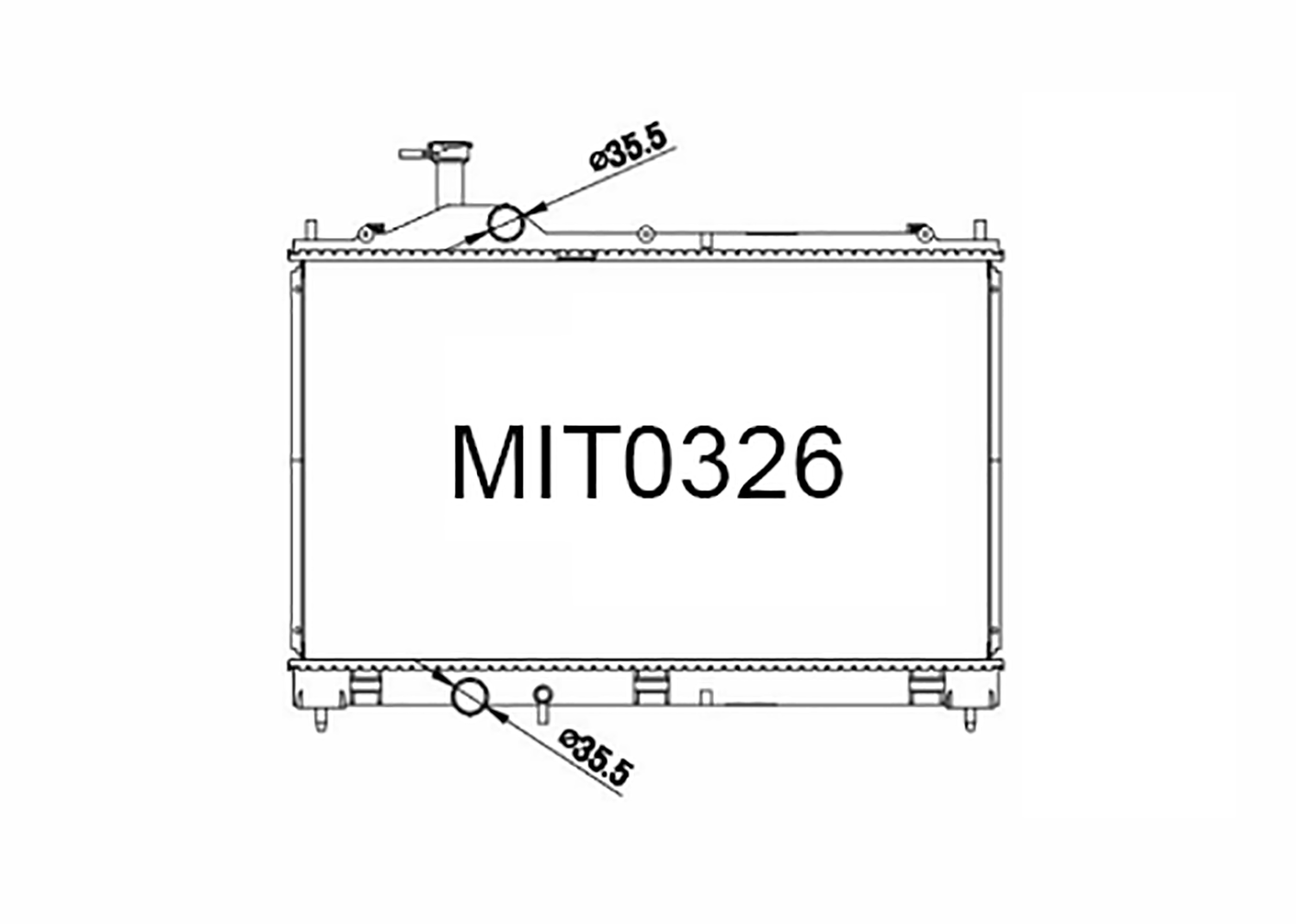 Fenix Cooling Radiator Mitsubishi Outlander GF / GG 2.0L, 2.4L & 3.0L Petrol 2012-2021 SR