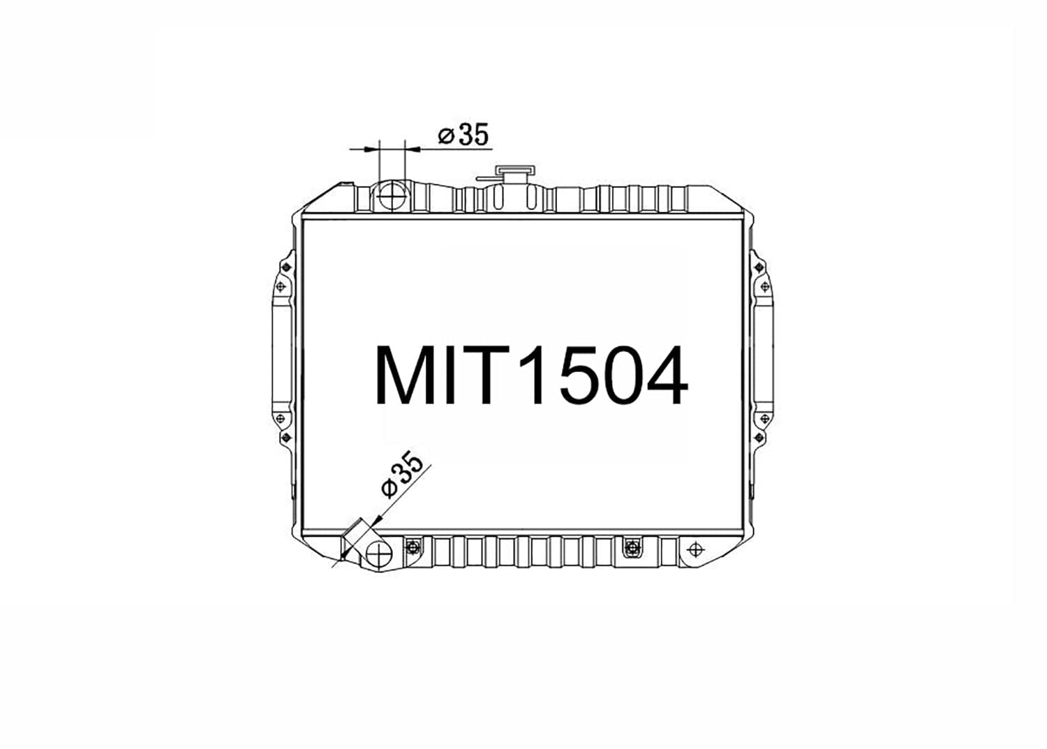 Fenix Cooling Radiator Mitsubishi Pajero NH / NJ / NK / NL 3.5L Petrol 1991-2000 SR