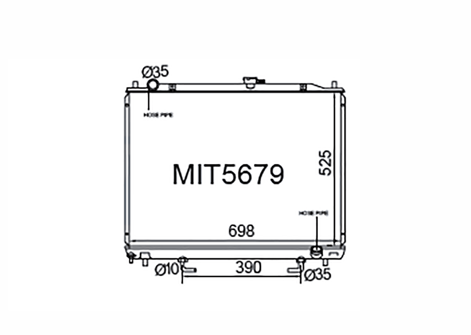 Fenix Cooling Radiator Mitsubishi Pajero NM / NP & NS - NX 3.2L Diesel 2000-2015 SR