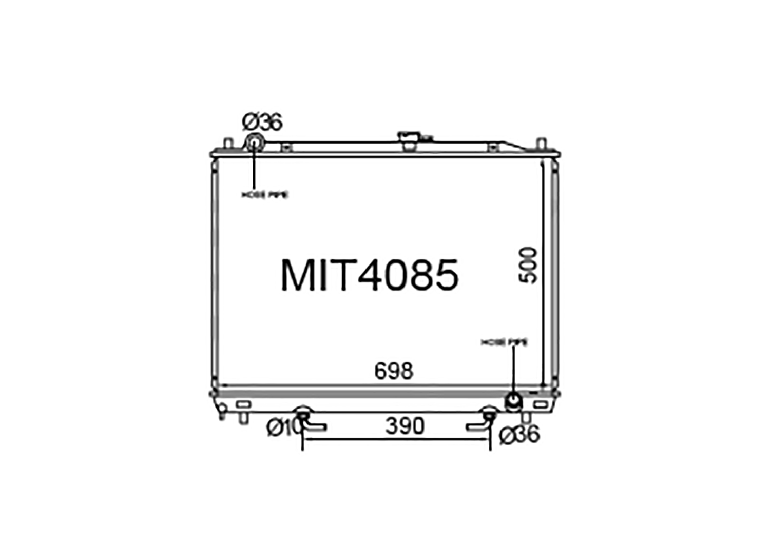 Fenix Cooling Radiator Mitsubishi Pajero NM / NP & NS - NX Petrol 2000-2008 SR