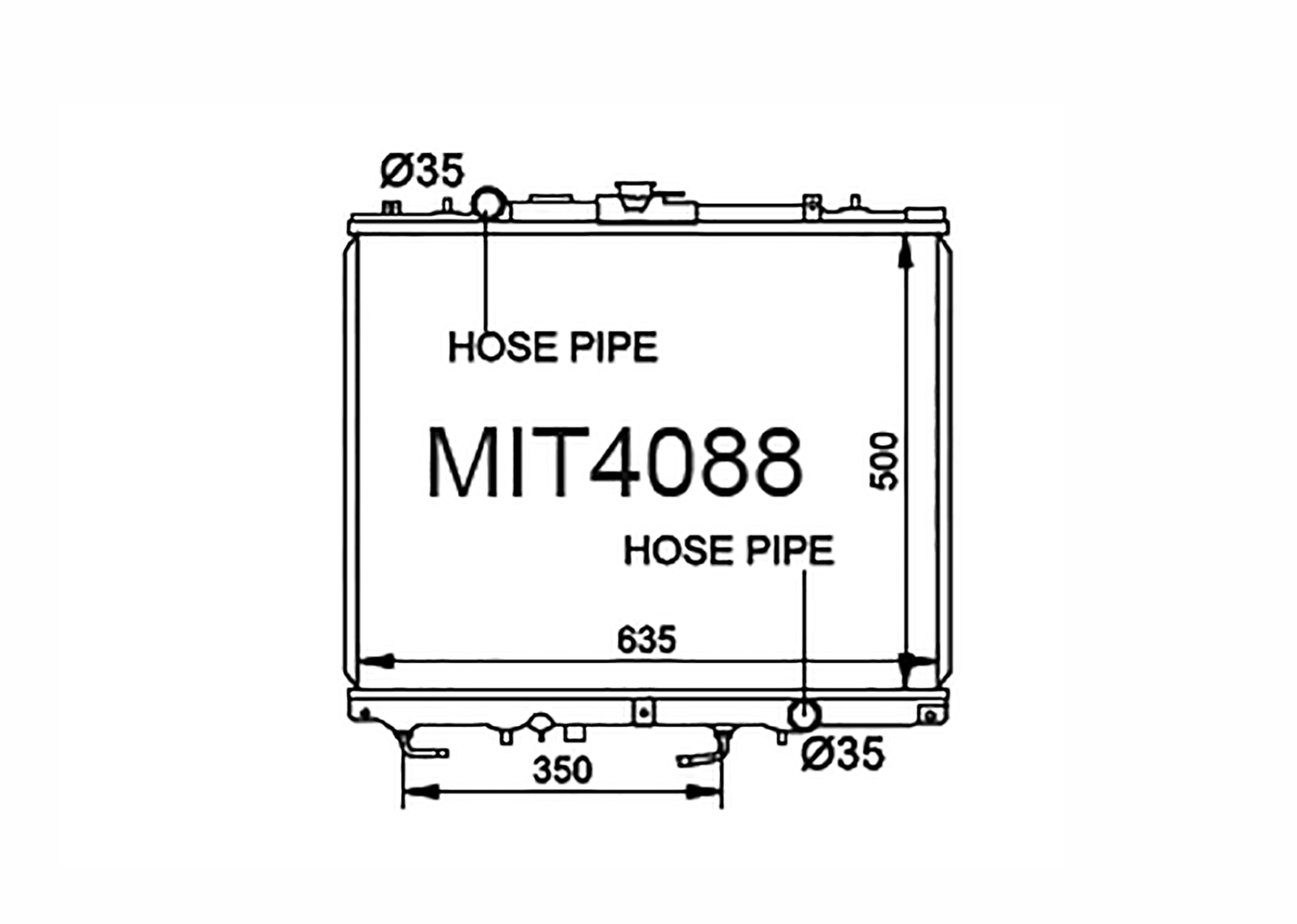Fenix Cooling Radiator Mitsubishi Triton / L200 MK 2.8L Diesel 2003-2006 SR
