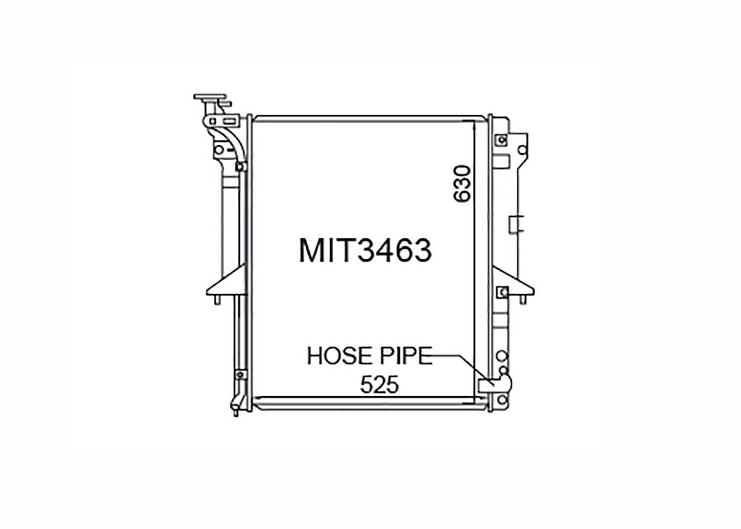 Fenix Cooling Radiator Mitsubishi Triton / L200 ML & Challenger PB - PC Petrol & Diesel 2005-2016 SR