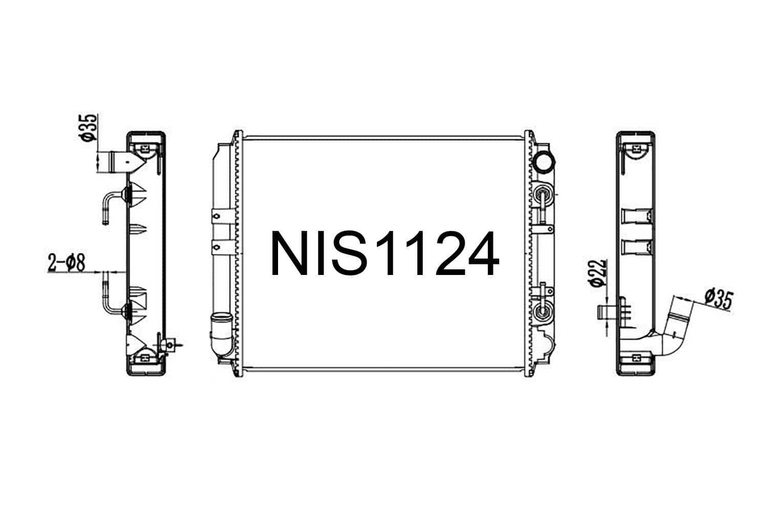 Fenix Cooling Radiator Nissan Caravan / Homy / Urvan E24 3.2L Diesel 1996-2001 SR
