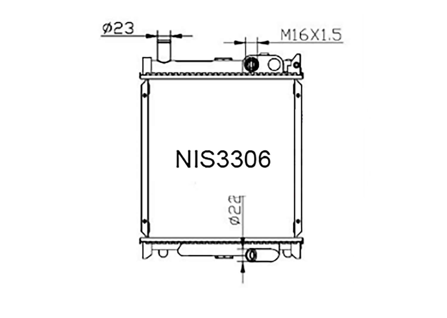 Fenix Cooling Radiator Nissan Caravan / Urvan 2.7L Diesel SR