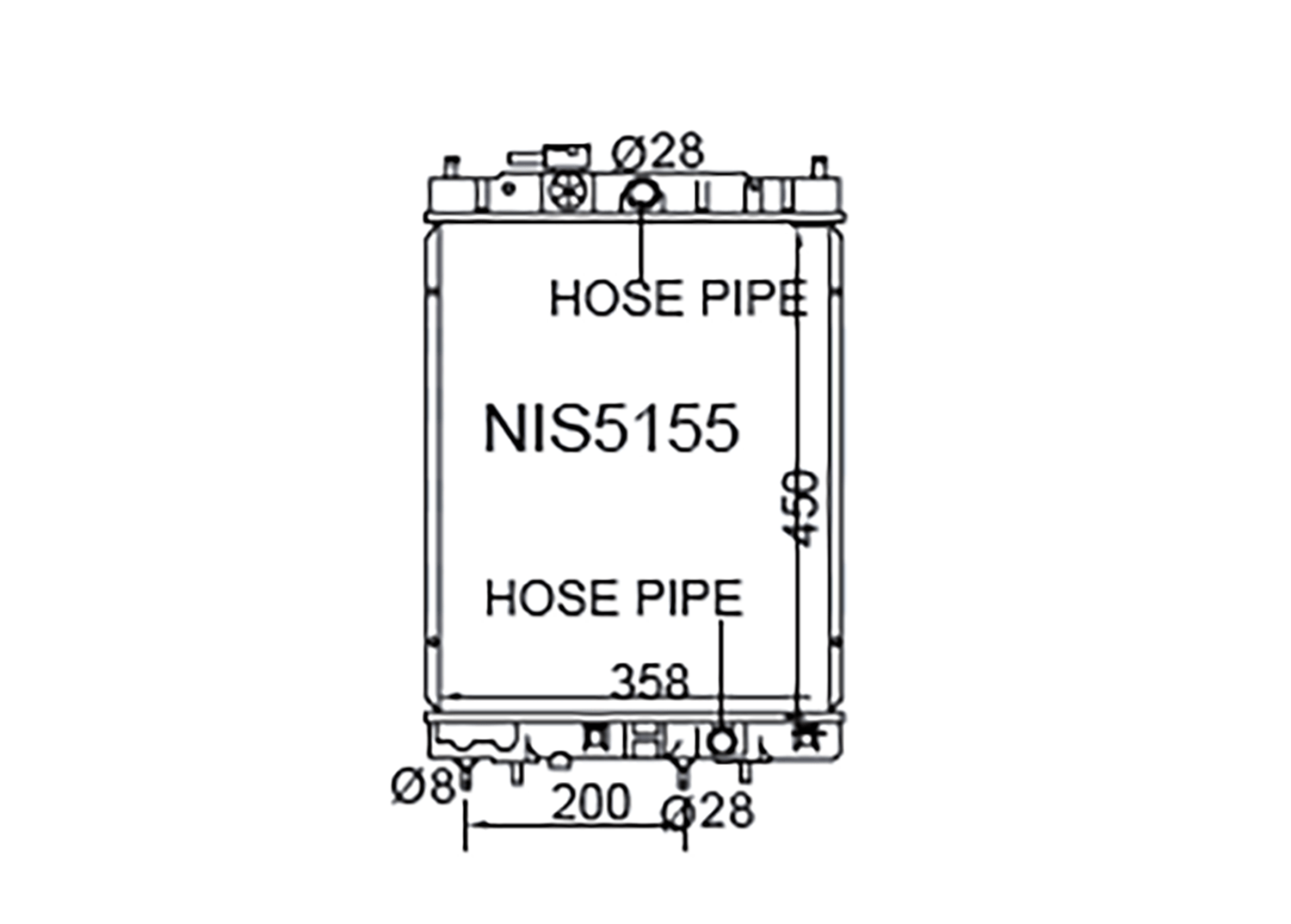 Fenix Cooling Radiator Nissan Cube AZ10 1.3L Petrol 1998-2000 SR