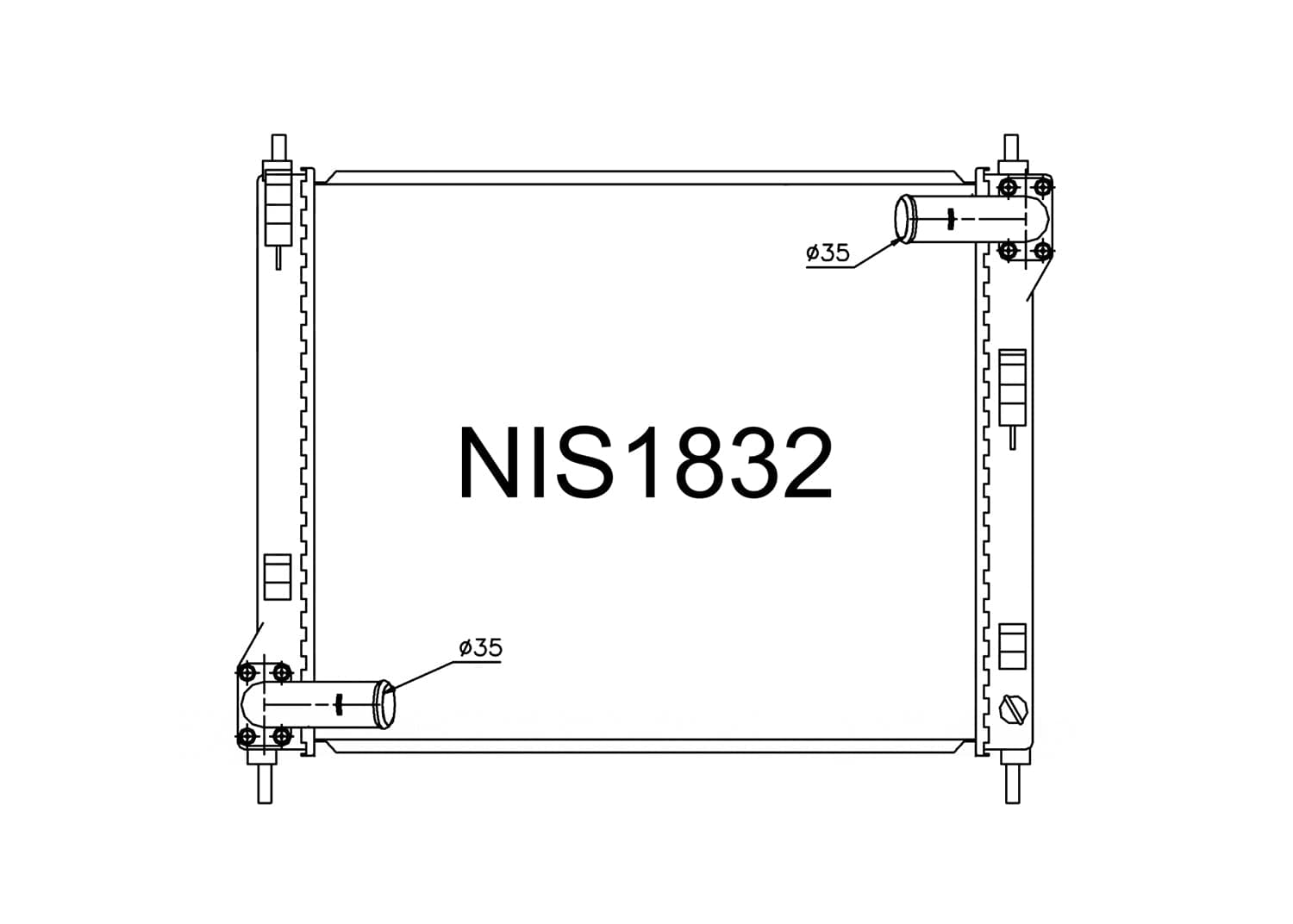 Fenix Cooling Radiator Nissan Juke F15 1.6L Turbo Petrol 2011-2017 SR