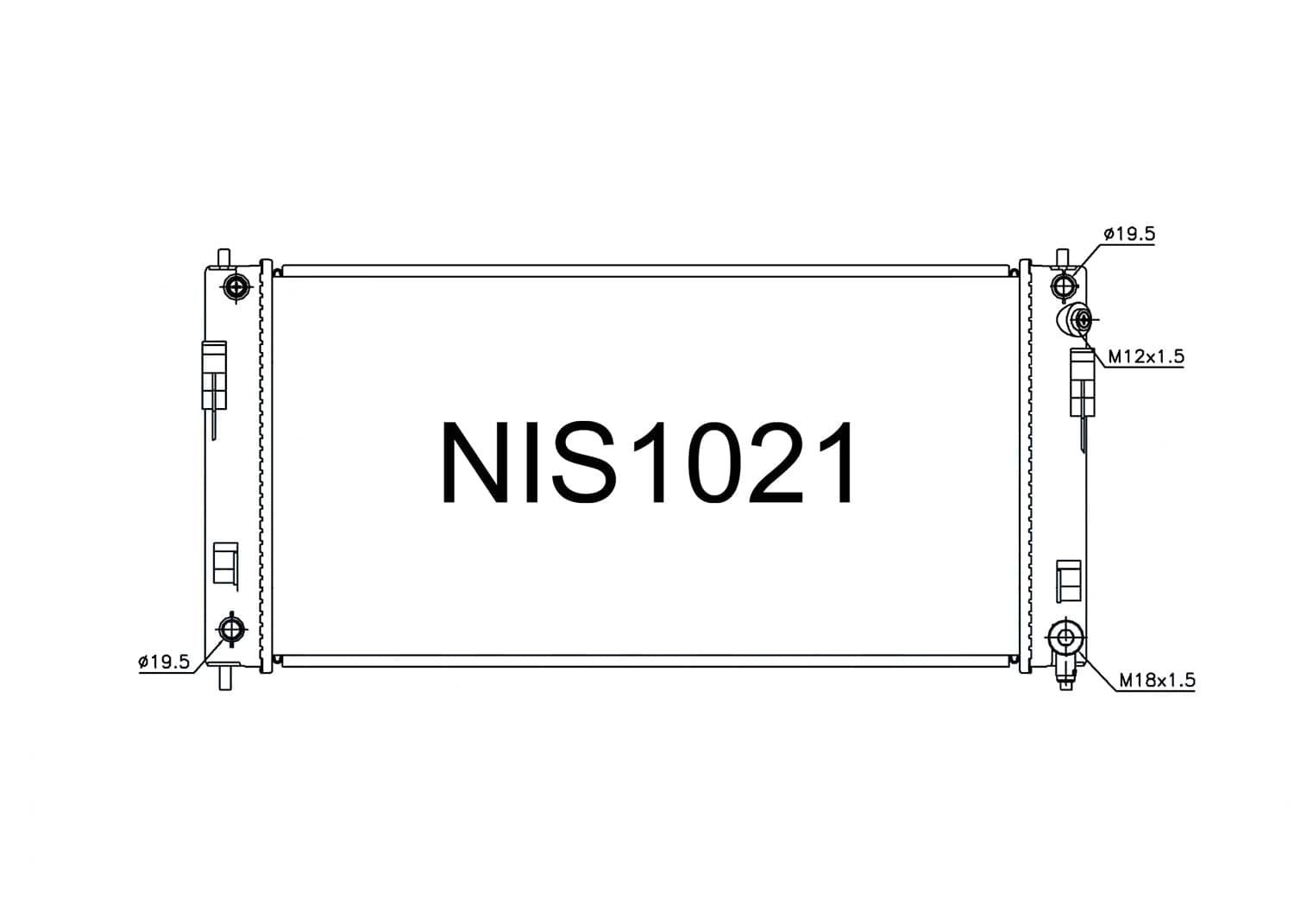 Fenix Cooling Radiator Nissan Leaf ZEO EV 2010-2013 SR