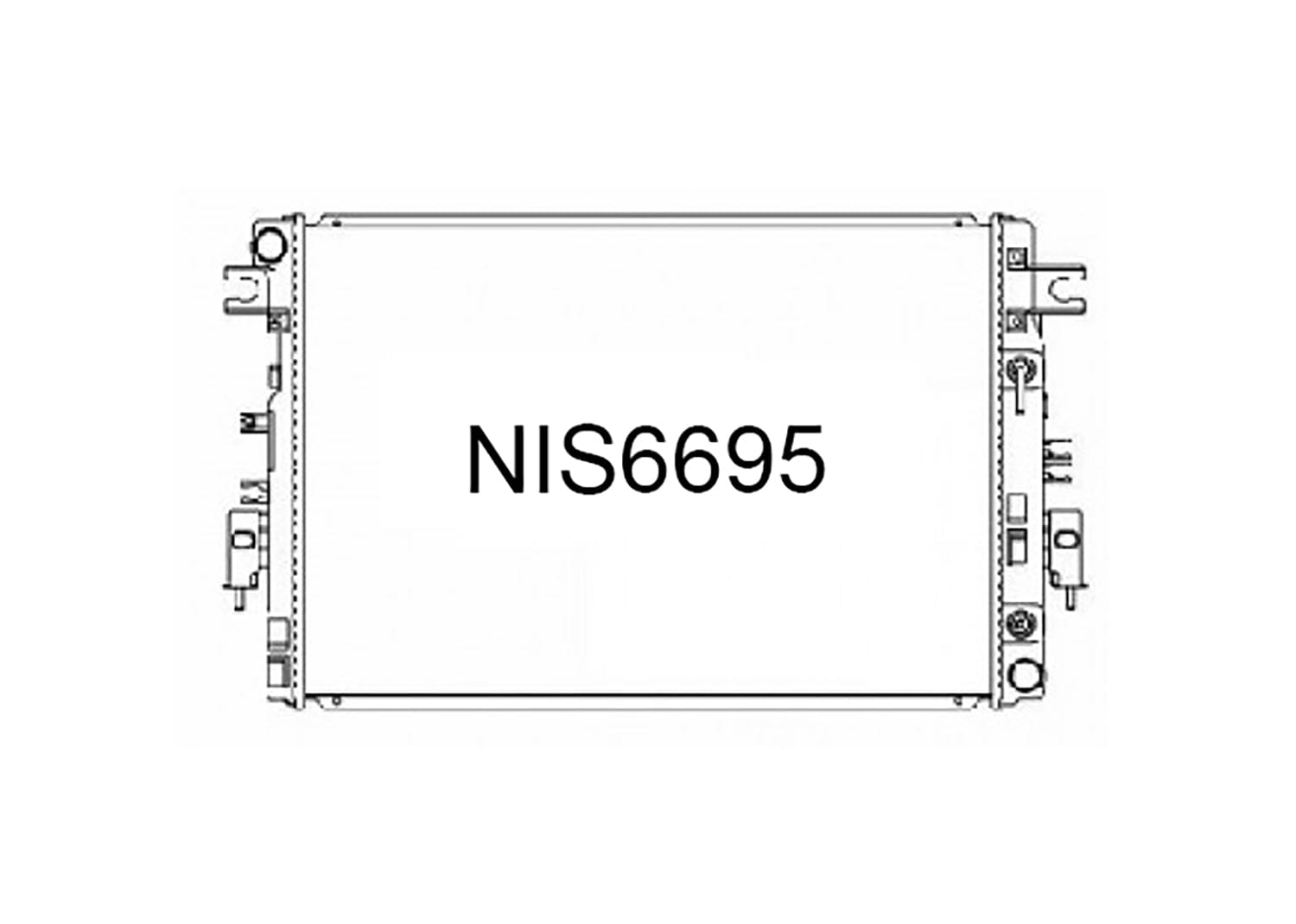 Fenix Cooling Radiator Nissan Navara D23 NP300 ST / ST-X 2.5L Petrol 2015- SR