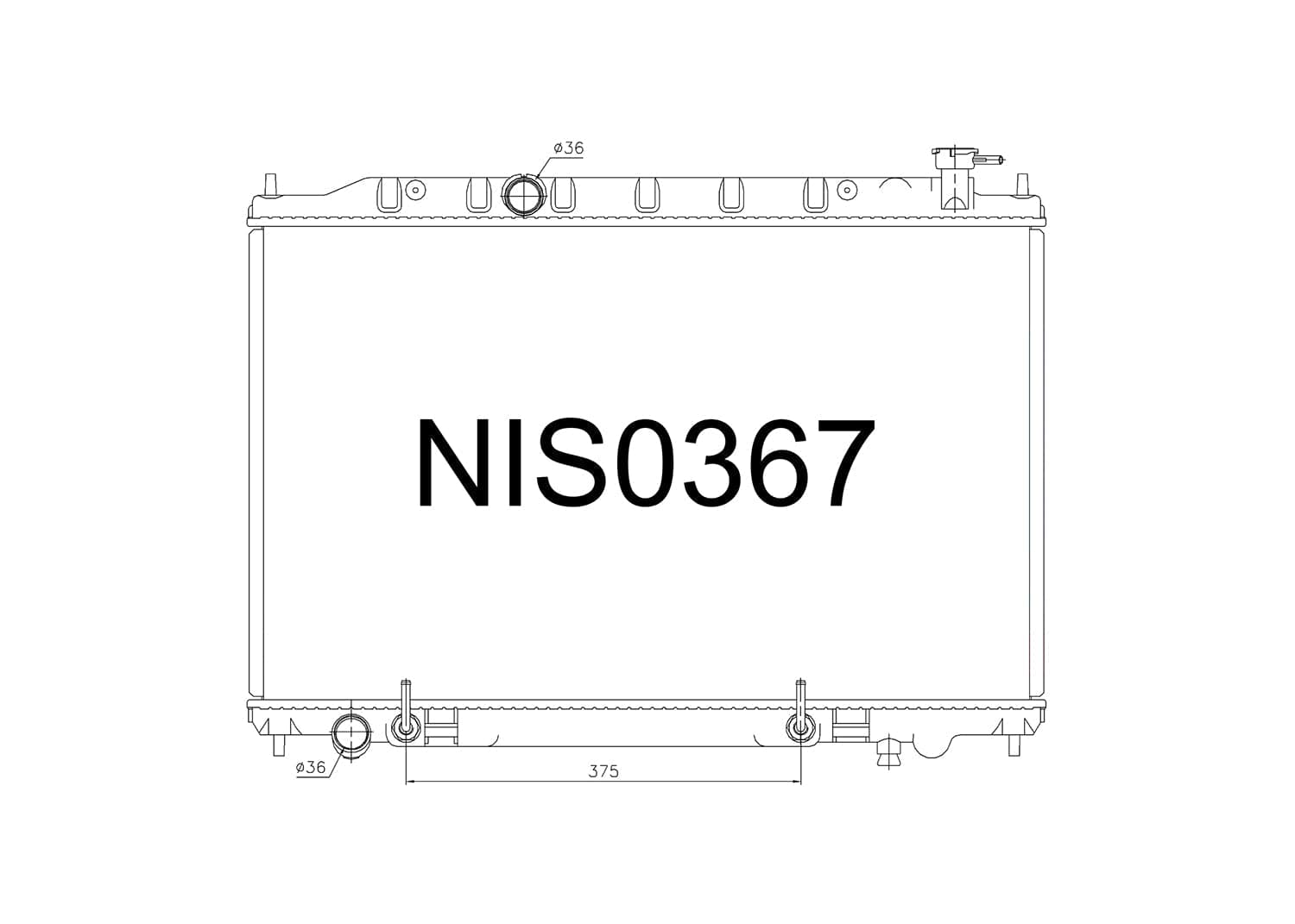 Fenix Cooling Radiator Nissan Presage U31 & Murano Z50 2.5L Petrol 2002-2009 SR