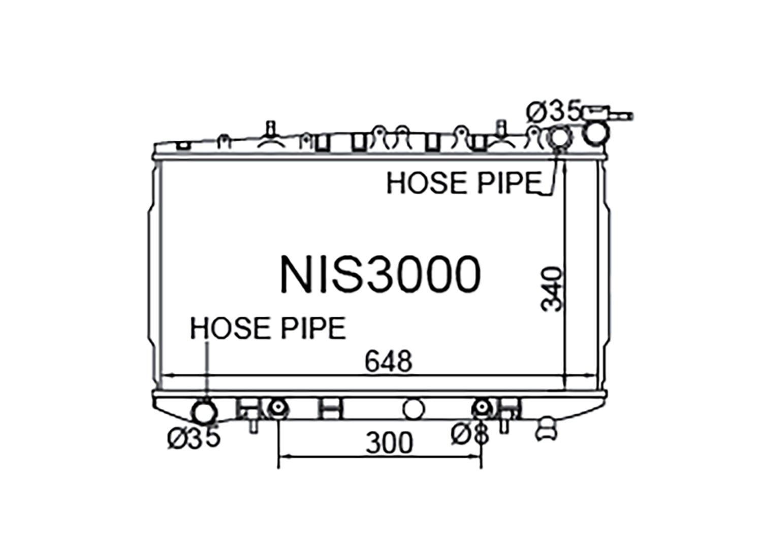 Fenix Cooling Radiator Nissan Primera P10 & Avenir W10 1990-1998 SR