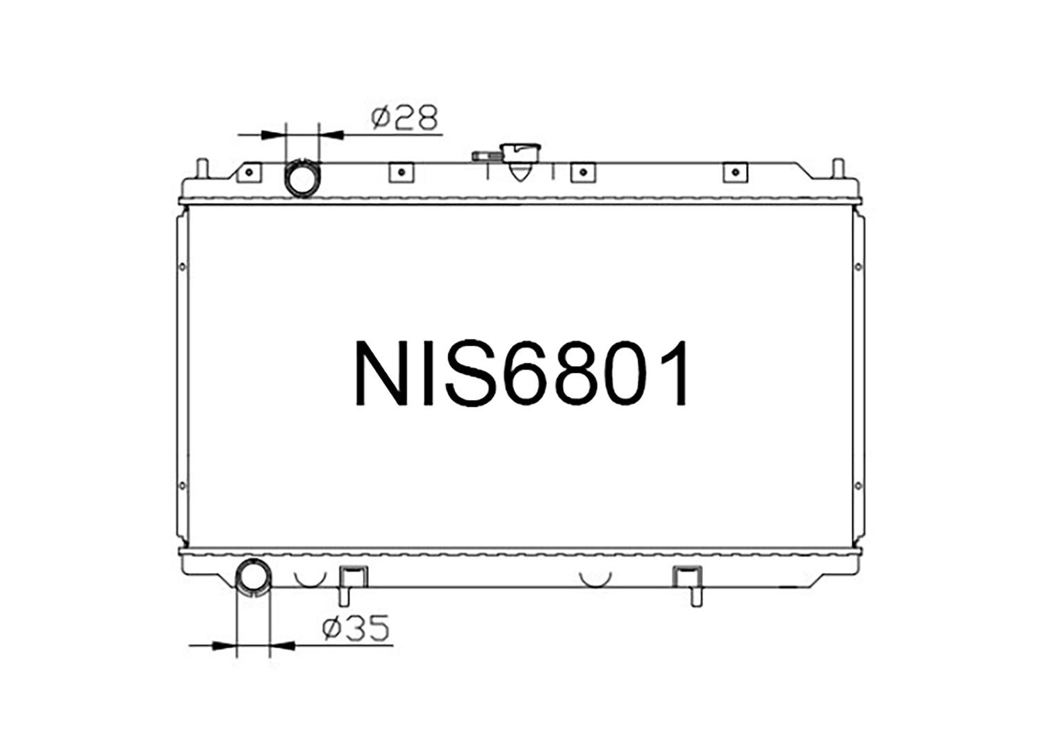 Fenix Cooling Radiator Nissan Primera P11 1.6L QG18 Petrol 1995-2002 SR