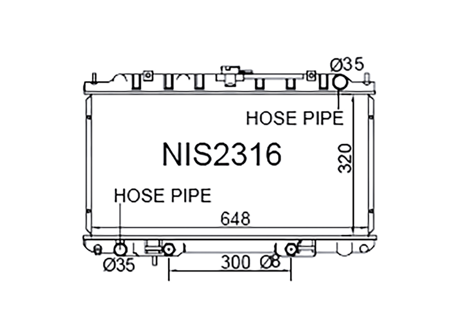 Fenix Cooling Radiator Nissan Pulsar N16 2000-2005 SR