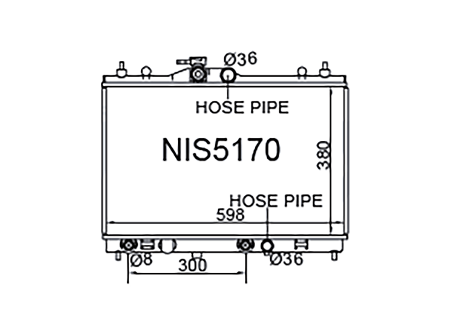 Fenix Cooling Radiator Nissan Sylphy G11 / Cube Z12 / Juke F15 / Tiida C11 / Livina L10 & L11 / Wingroad Y12 Petrol 2004-2019 SR
