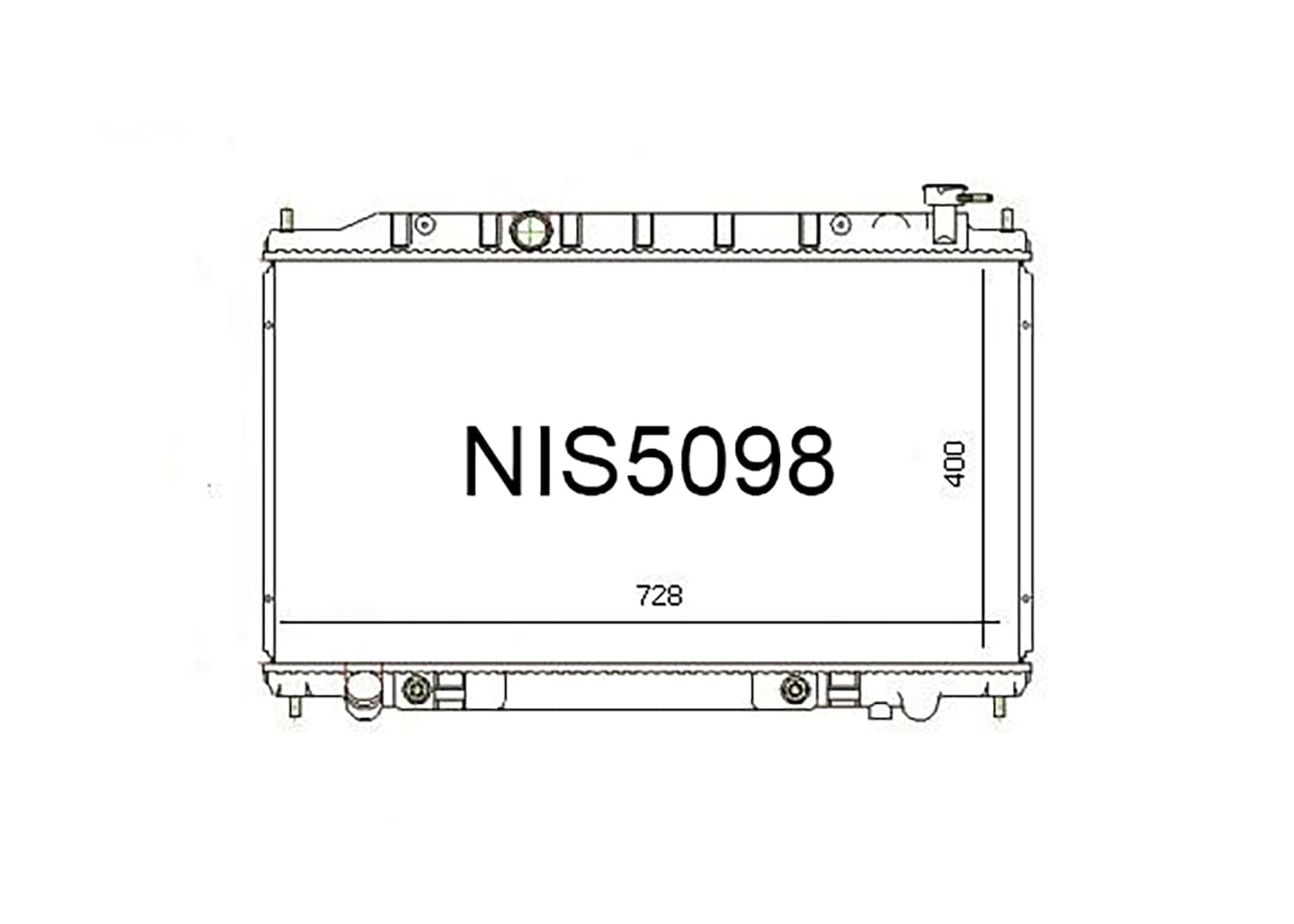 Fenix Cooling Radiator Nissan Teana 250JM J31 2.5L Petrol 2003-2008 SR