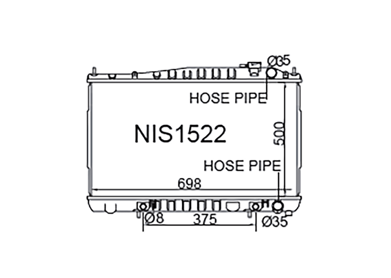 Fenix Cooling Radiator Nissan Terrano / Pathfinder R50 & Elgrand E50 3.3L Petrol 1995-2004 SR