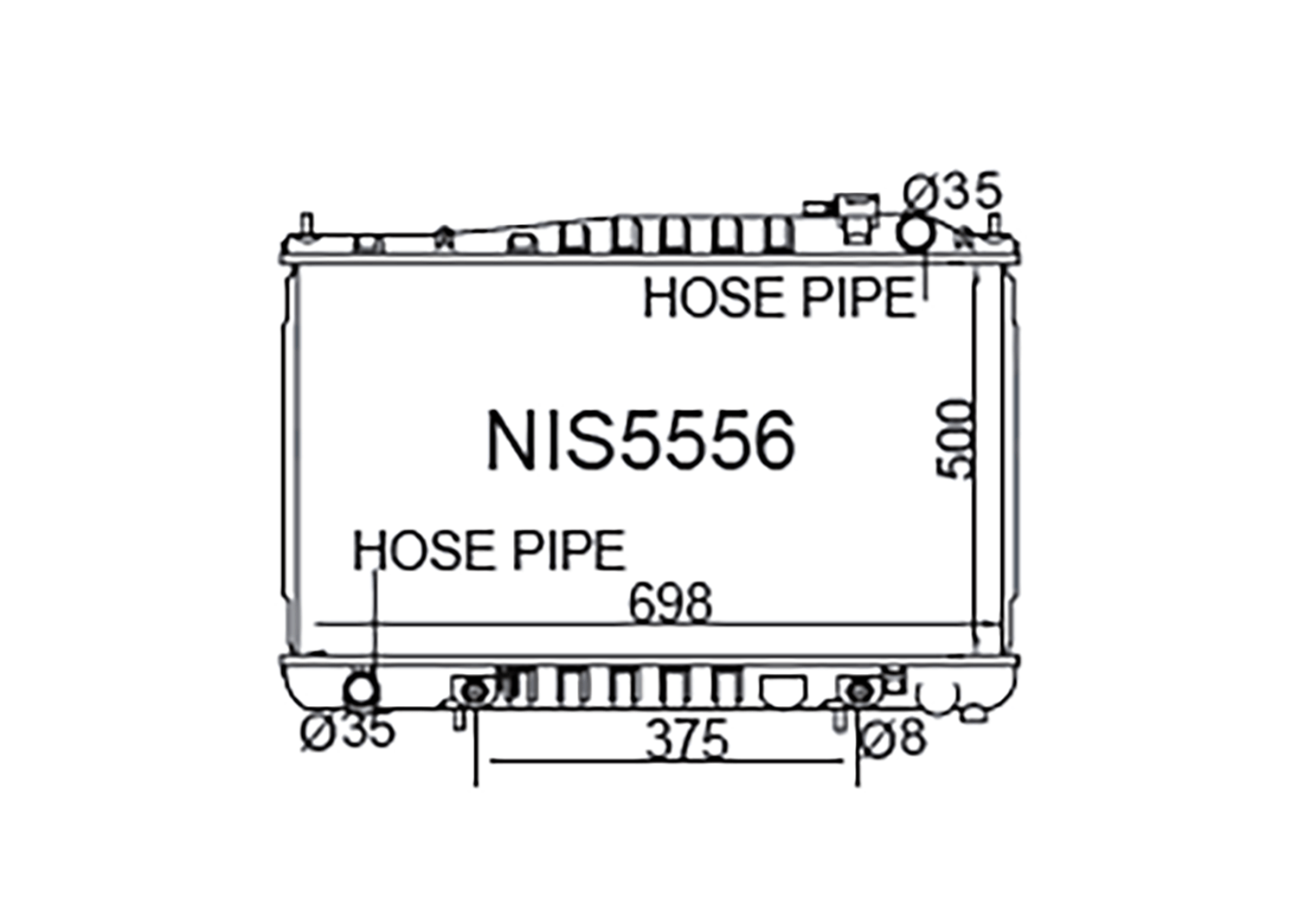 Fenix Cooling Radiator Nissan Terrano / Pathfinder R50 & Elgrand E50 Diesel 1995-2004 SR