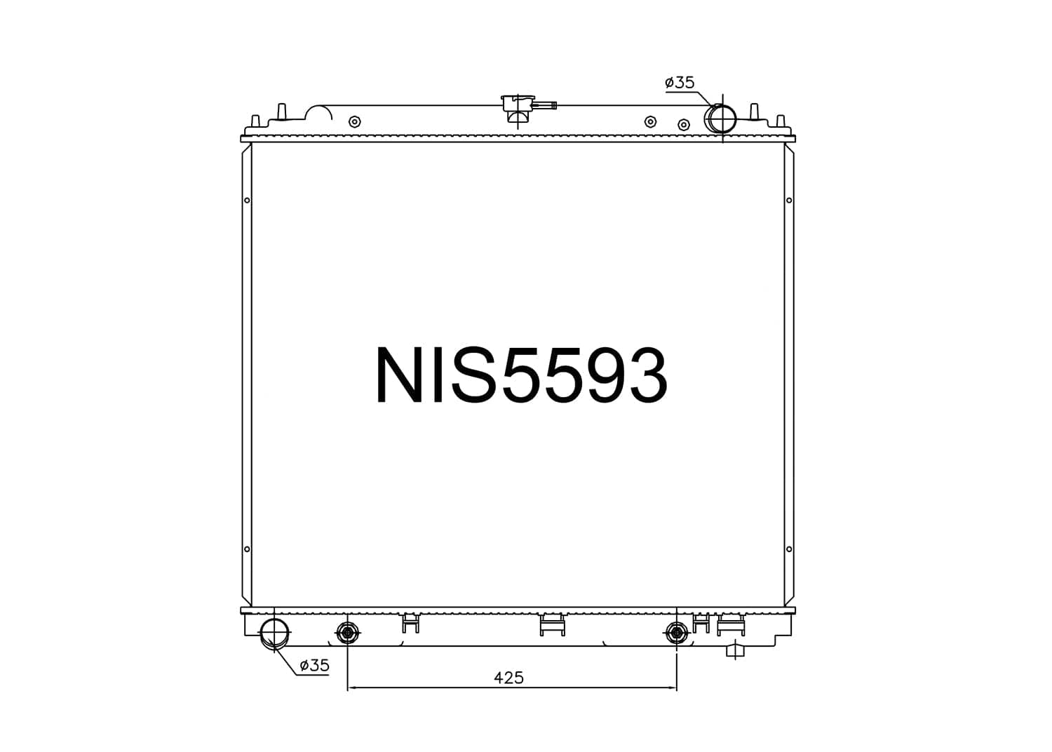 Fenix Cooling Radiator Nissan Terrano / Pathfinder R51 & Navara D40 V6 Petrol 2004-2013 SR
