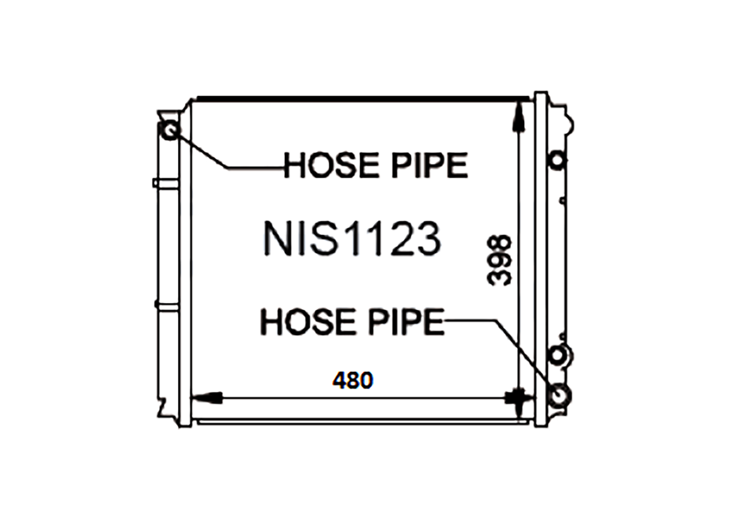 Fenix Cooling Radiator Nissan Vanette / Nomad C22 & Caravan / Urvan E24 1985-2001 SR
