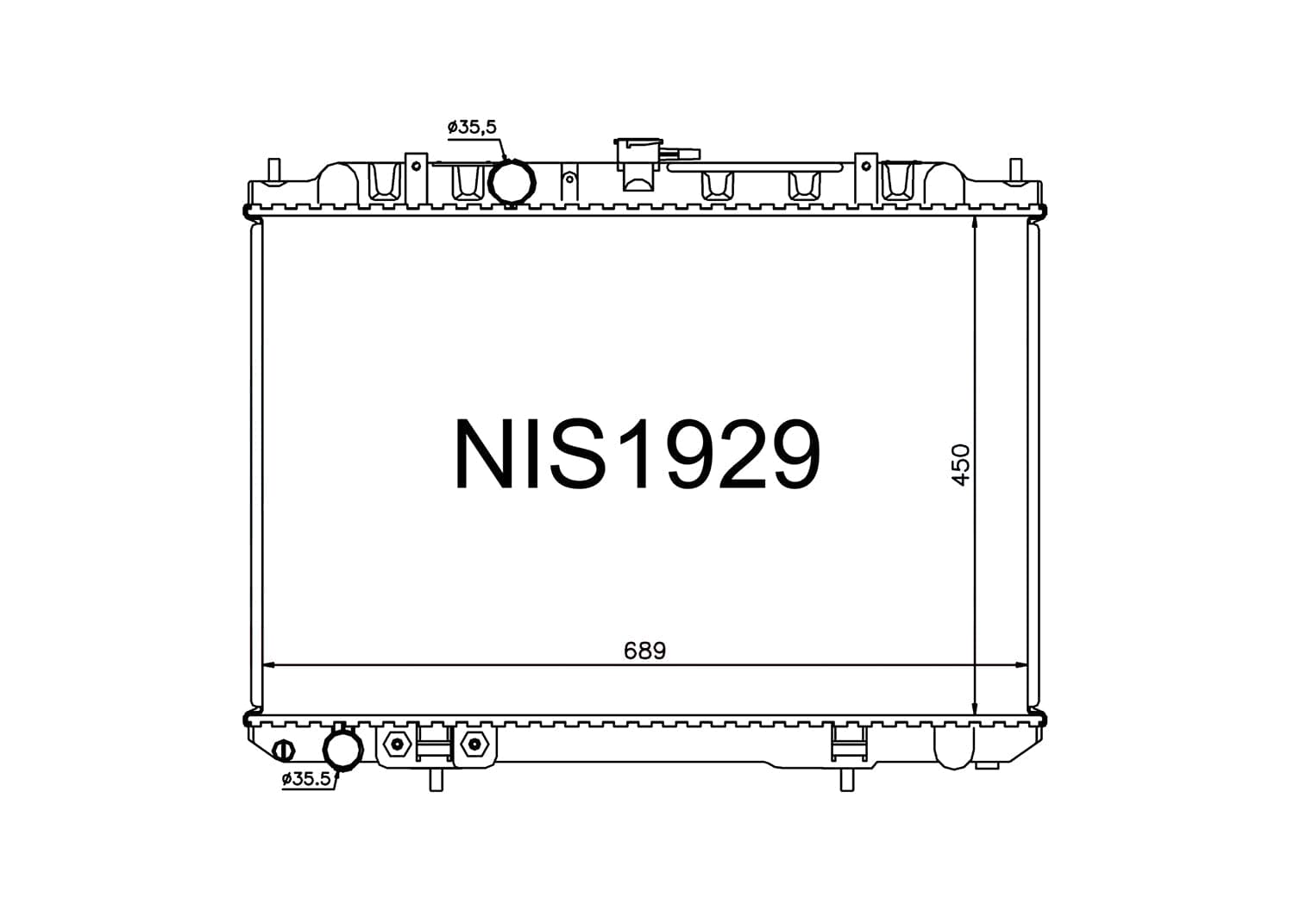 Fenix Cooling Radiator Nissan X-Trail T30 2.0L & 2.5L Petrol 2000-2007 SR