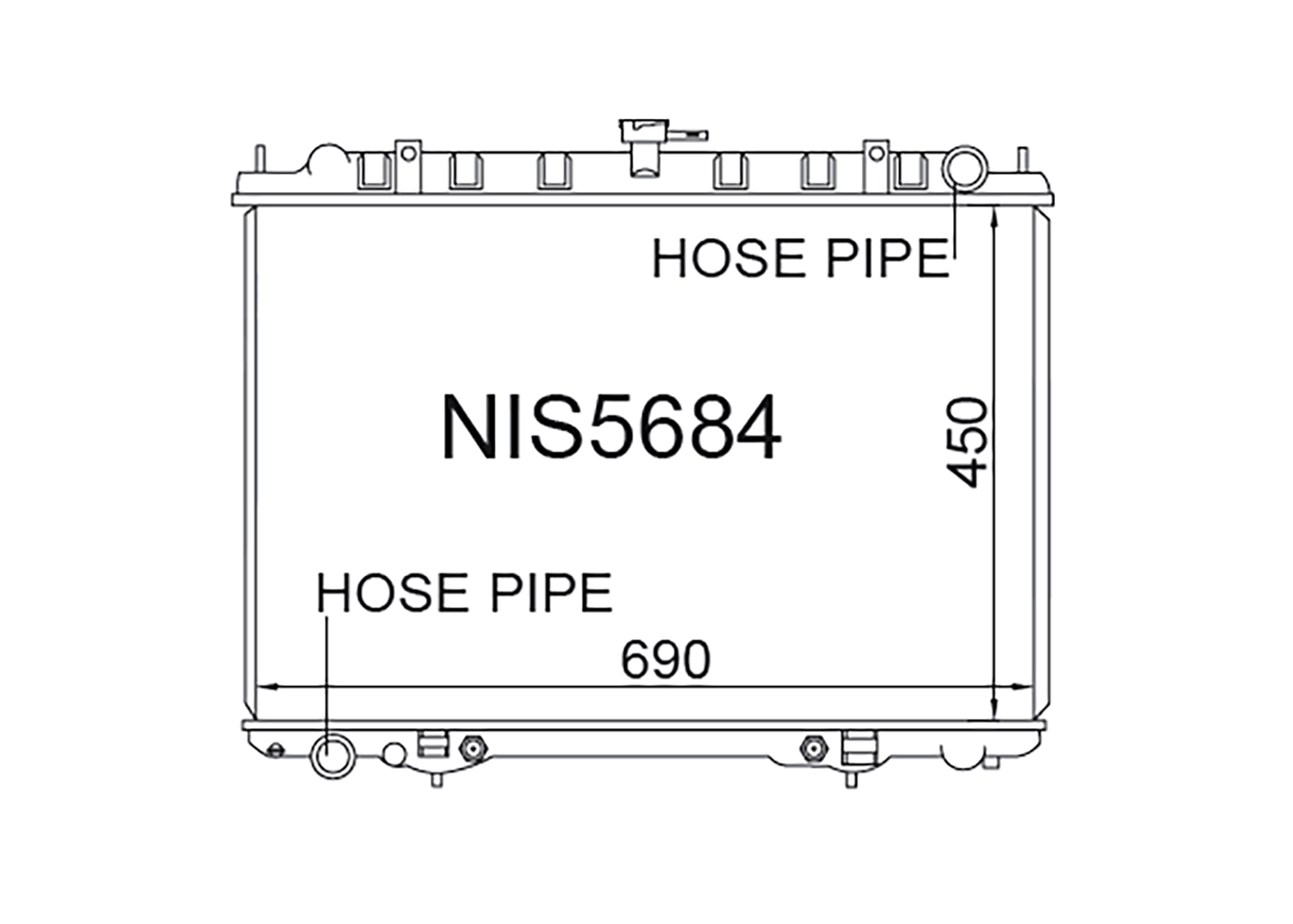 Fenix Cooling Radiator Nissan X-Trail T30 & Serena / Largo C24 2.0L SR20 Petrol 1999-2007 SR