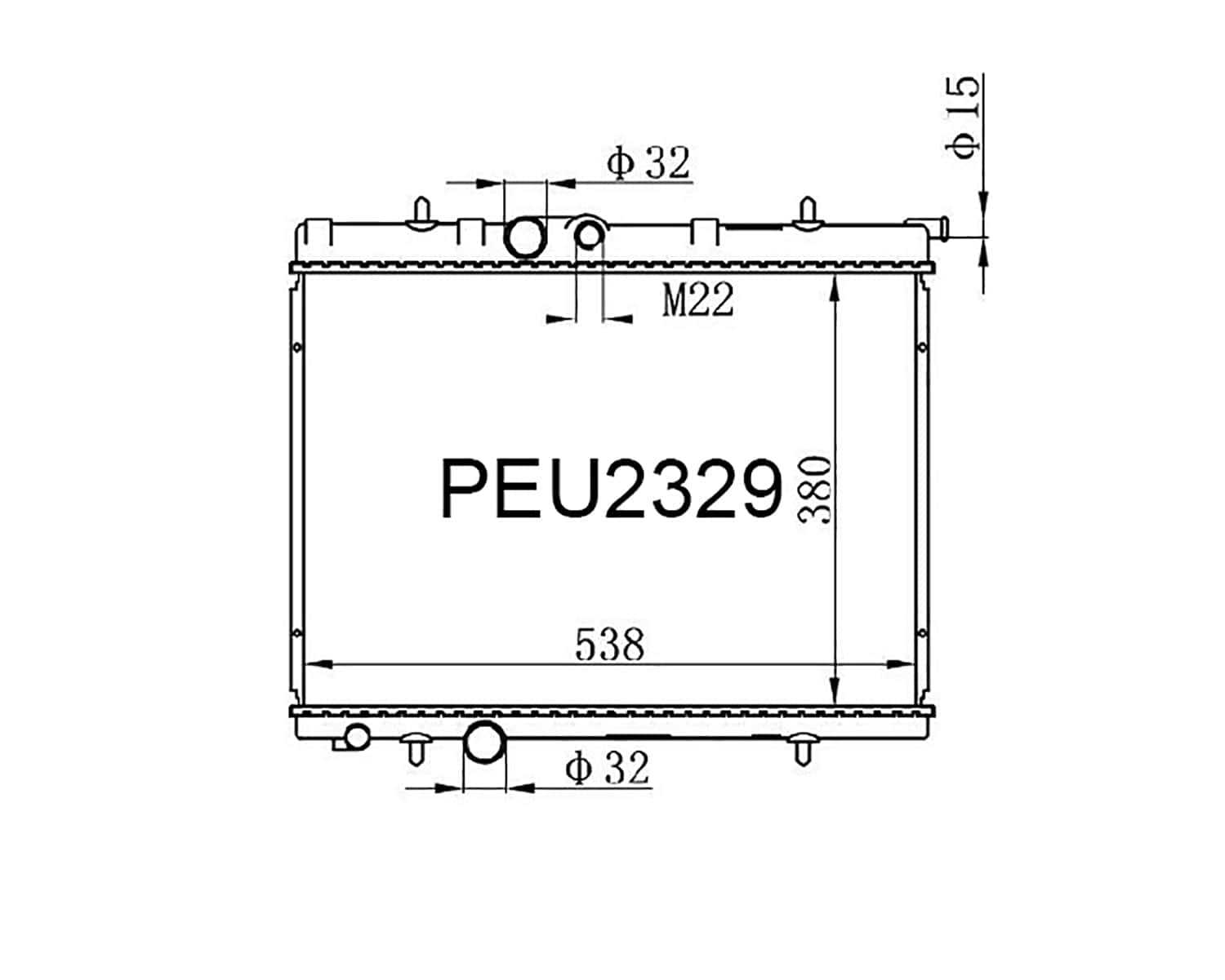 Fenix Cooling Radiator Peugeot 206, 206+ & 307 Petrol & Diesel 1999-2012 SR