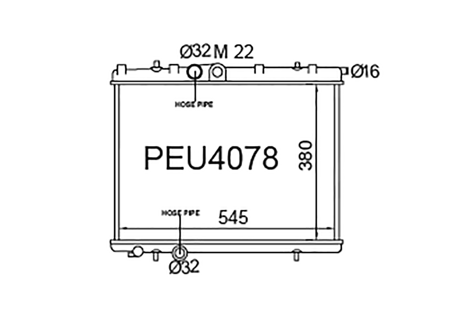 Fenix Cooling Radiator Peugeot 206 Petrol 1998-2006 SR