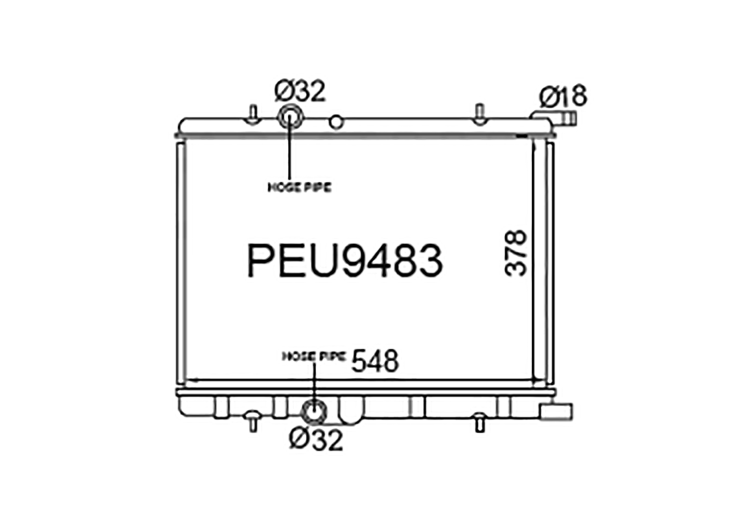Fenix Cooling Radiator Peugeot 307 2001-2005 SR