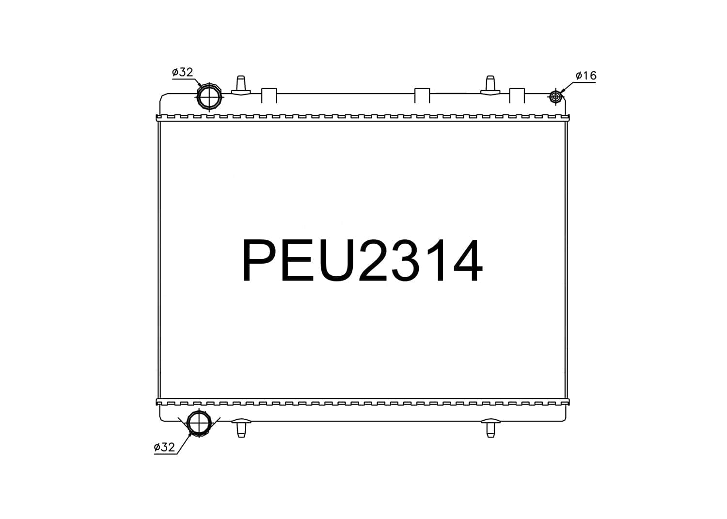 Fenix Cooling Radiator Peugeot 307, 308 & 408 2.0L Petrol 2000-2014 SR