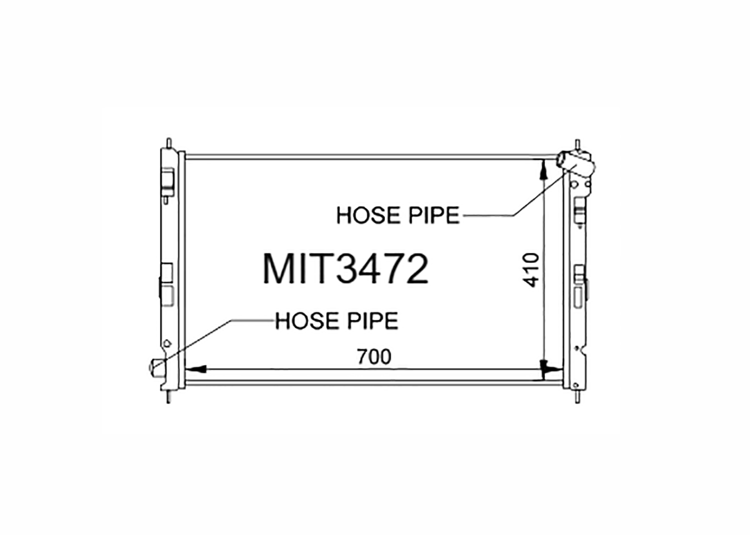 Fenix Cooling Radiator Peugeot 4007 & 4008 2007- SR