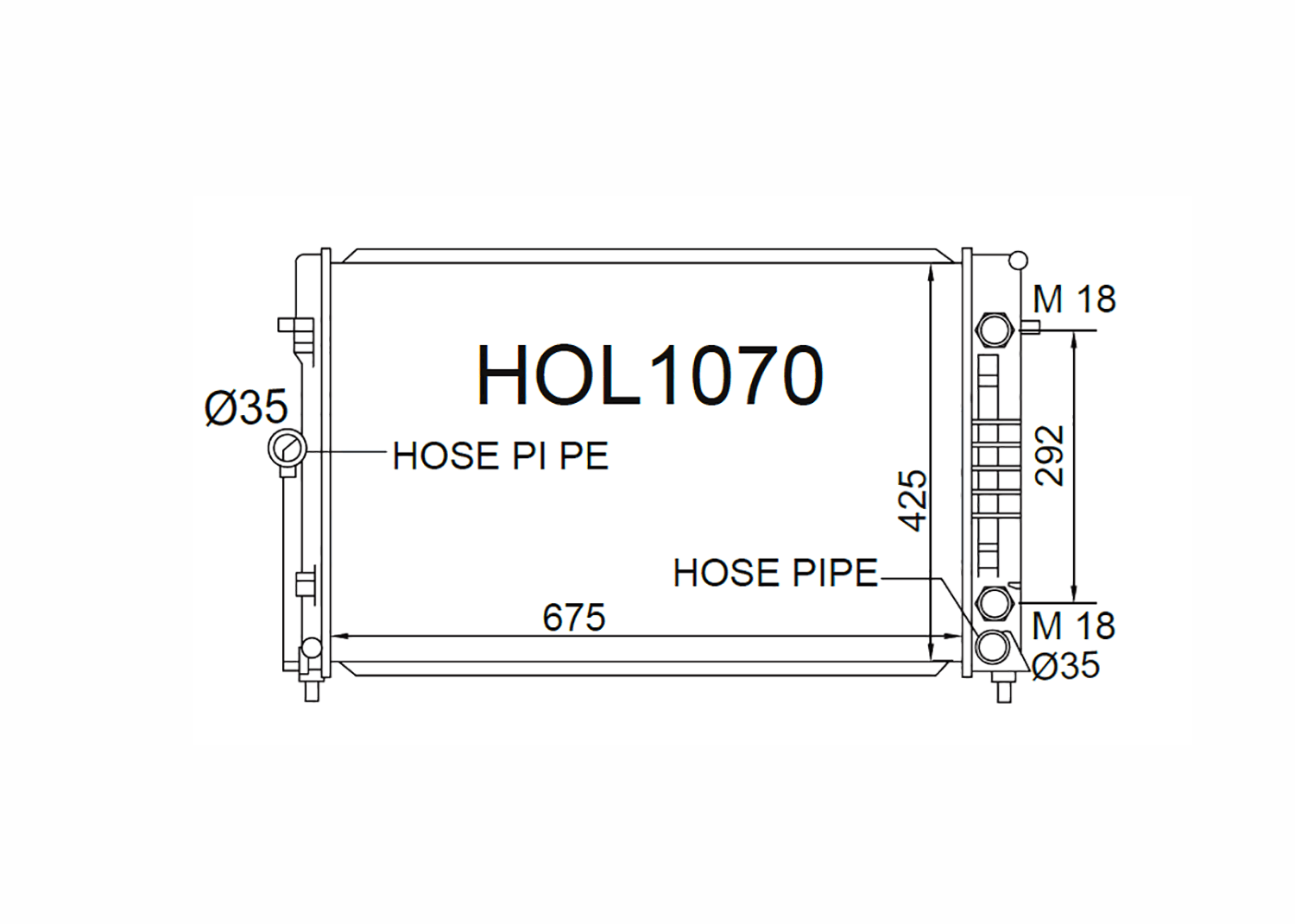 Fenix Cooling Radiator Plastic-Alloy / Without Holden Commodore / Adventra / Ute & Crewman VZ & Statesman WL 3.6L & 3.8L Petrol 2004-2006 SR