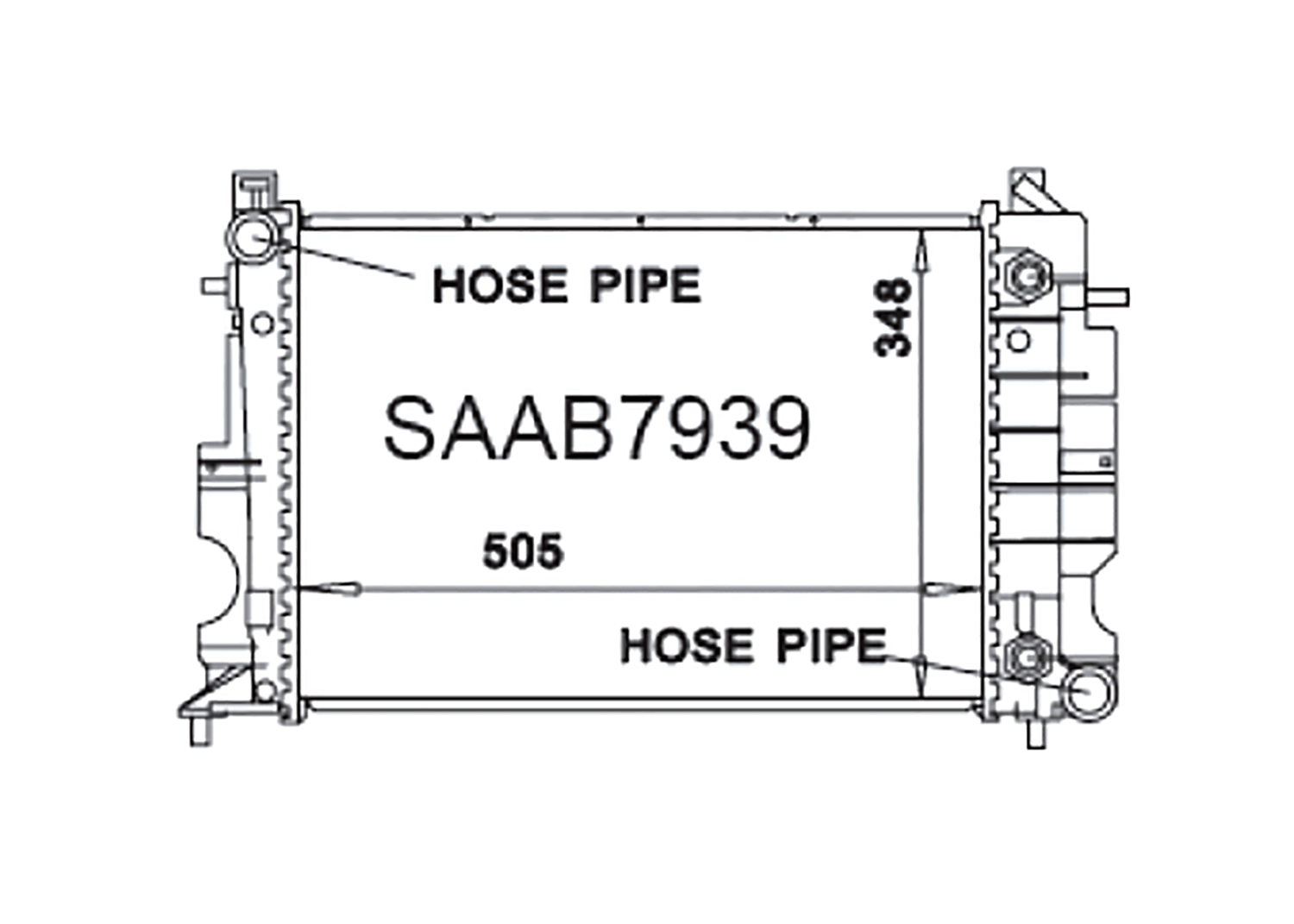 Fenix Cooling Radiator Saab 900 / 9-3 Petrol 1993-2002 SR