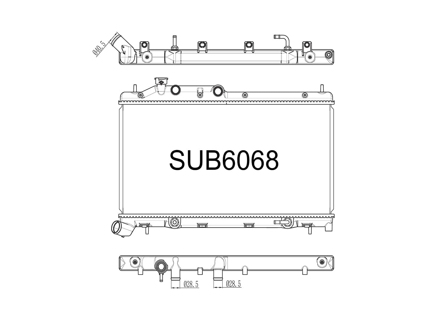 Fenix Cooling Radiator Subaru Forester SH 2.0L Diesel 2009-2013 SR