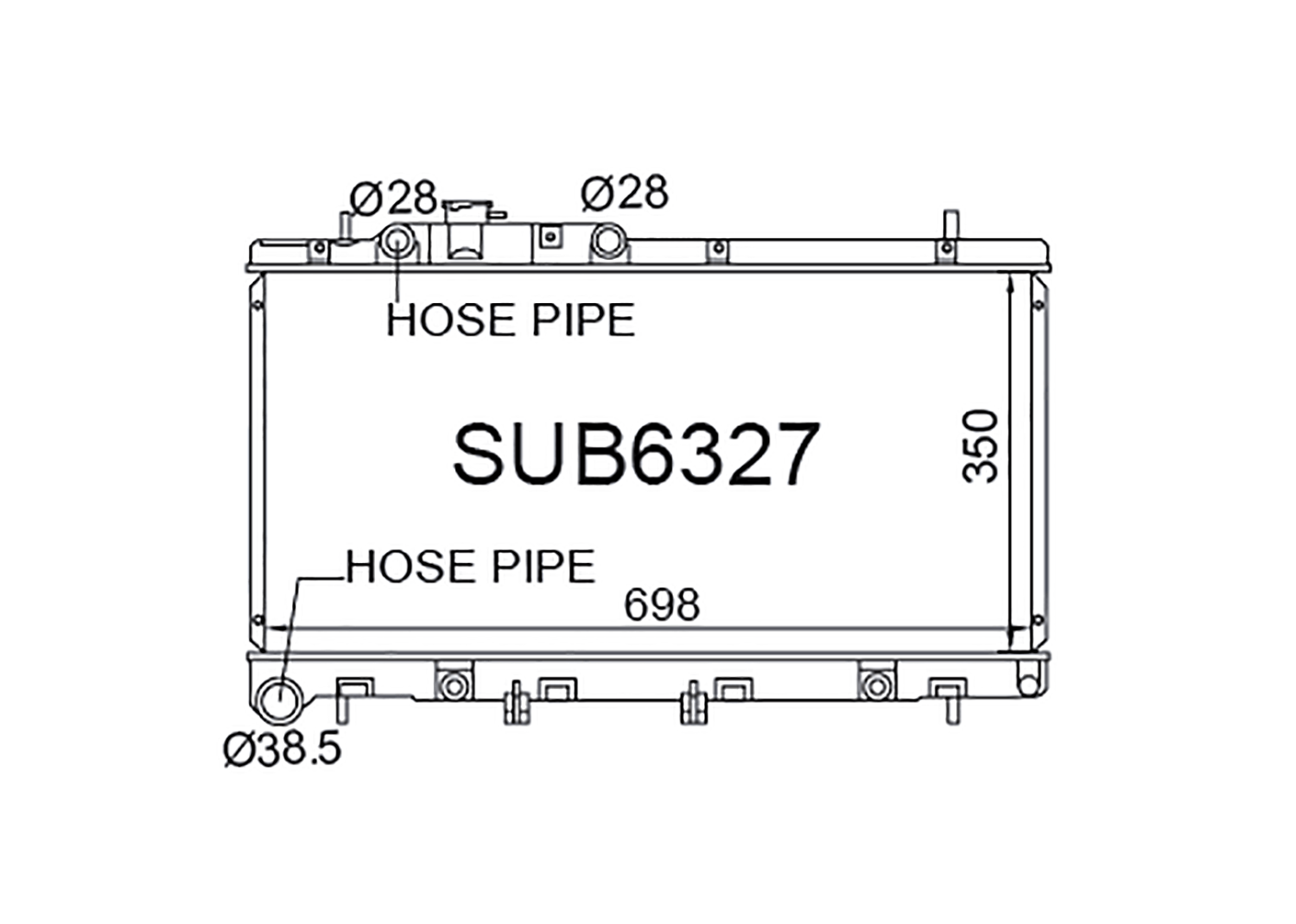 Fenix Cooling Radiator Subaru Legacy & Outback BE / BH 3.0 Petrol 1999-2003 SR