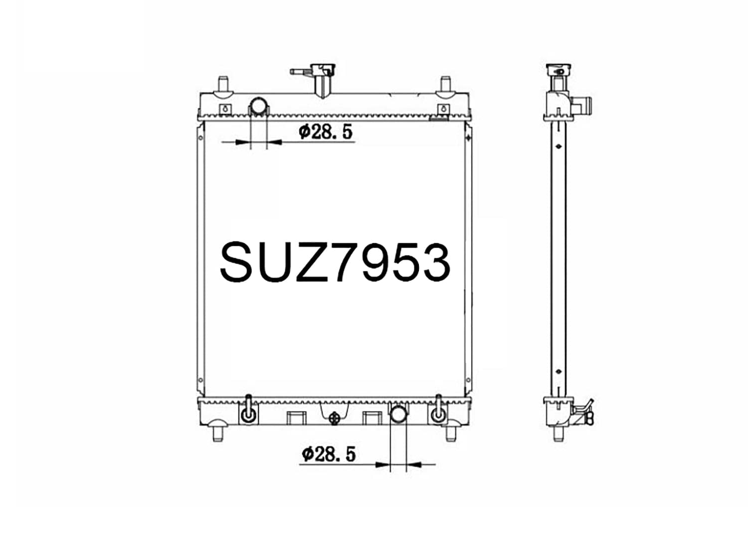 Fenix Cooling Radiator Suzuki APV / Carry DN 1.6L 4cyl petrol GD416 2005-2011 SR