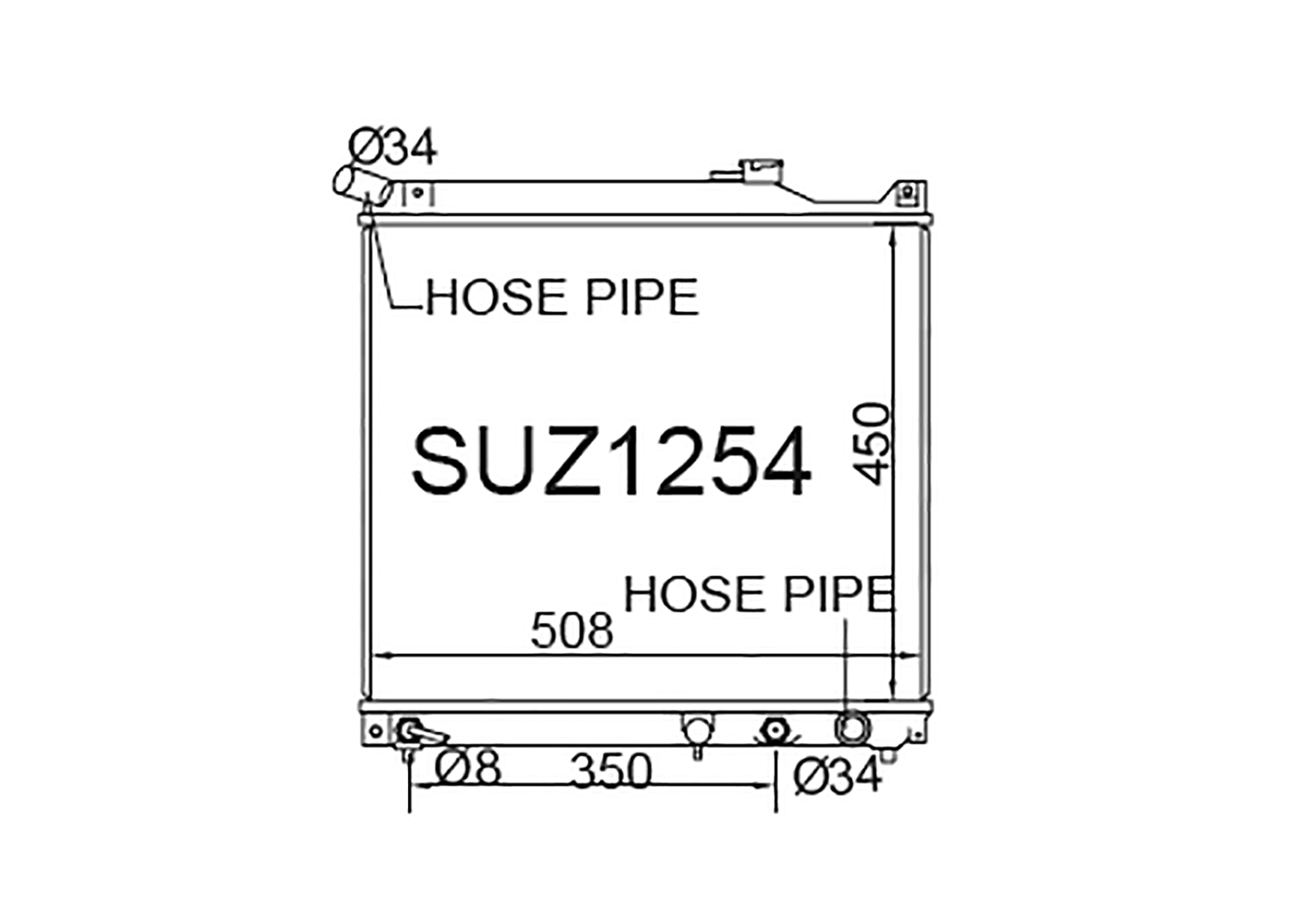 Fenix Cooling Radiator Suzuki Escudo, Vitara & Grand Vitara ET / TA / FT / GT 2.0L Turbo Diesel 1994-2005 SR