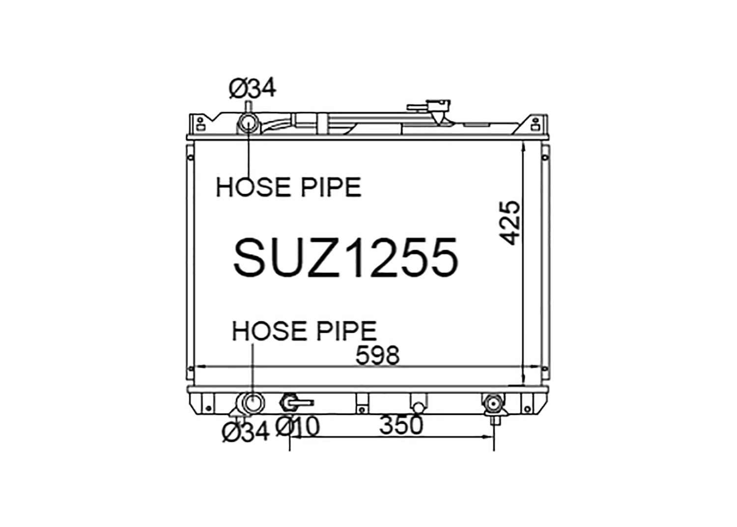 Fenix Cooling Radiator Suzuki Escudo, Vitara & Grand Vitara FT / GT 2.0L Diesel & Grand Escudo / Vitara XL-7 2.7L Petrol 1997-2006 SR