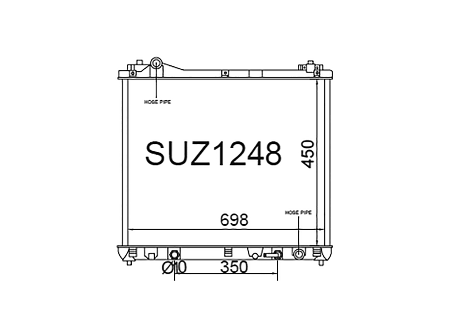 Fenix Cooling Radiator Suzuki Escudo, Vitara & Grand Vitara JT Petrol 2005-2012 SR