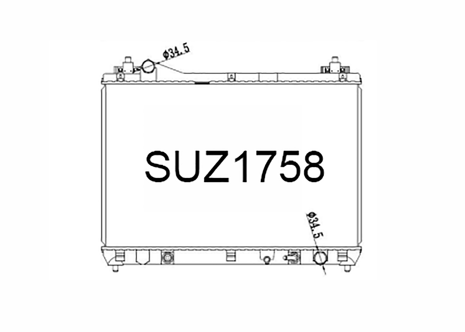 Fenix Cooling Radiator Suzuki Grand Escudo & Grand Vitara JT 1.6L & 2.7L Petrol 2005-2015 SR