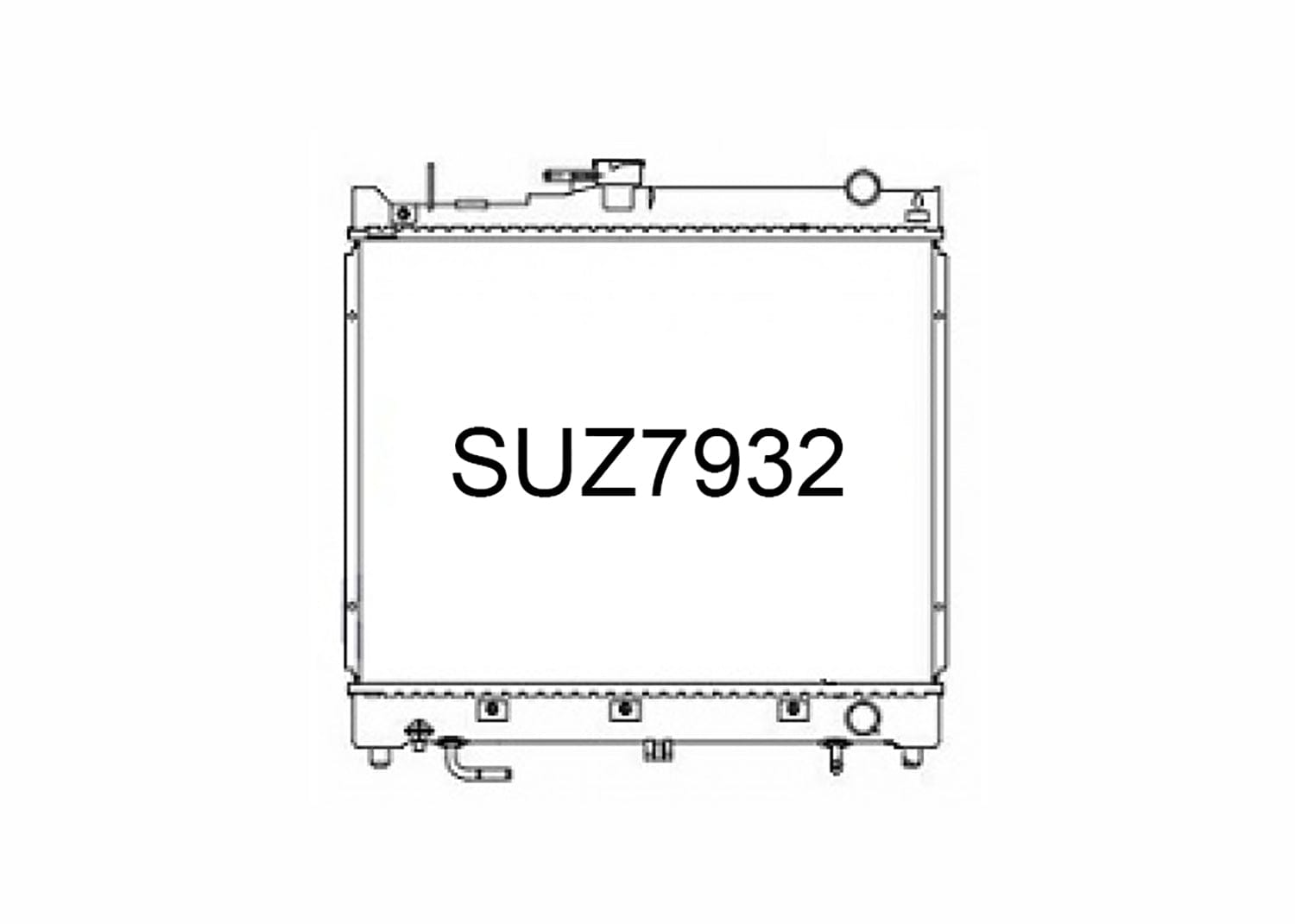 Fenix Cooling Radiator Suzuki Jimny / Samurai JB23, JB33 & JB43 1.3L Petrol 1998-2018 SR