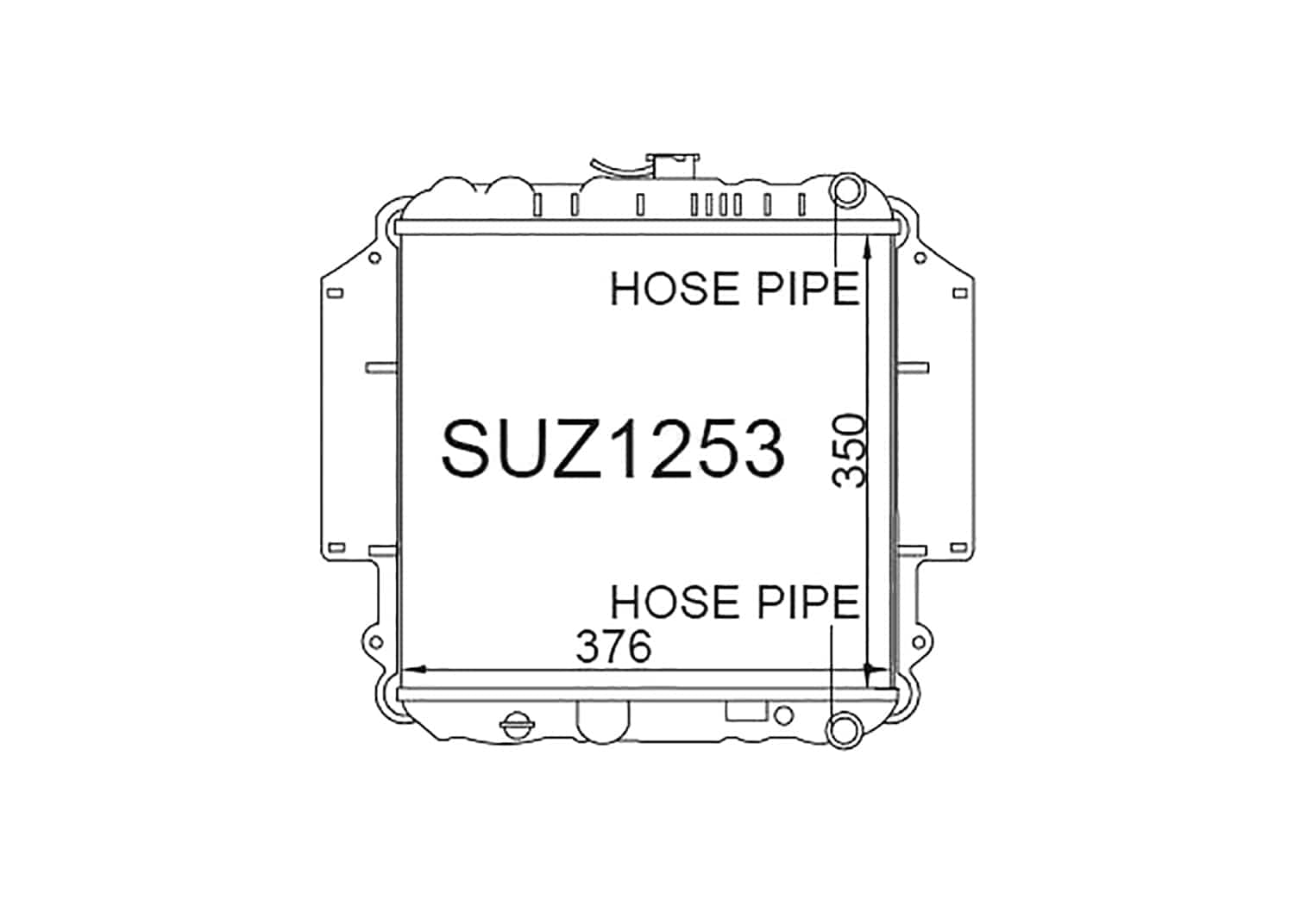 Fenix Cooling Radiator Suzuki Jimny / Samurai SJ 970cc & 1.3L Petrol 1986-1998 SR