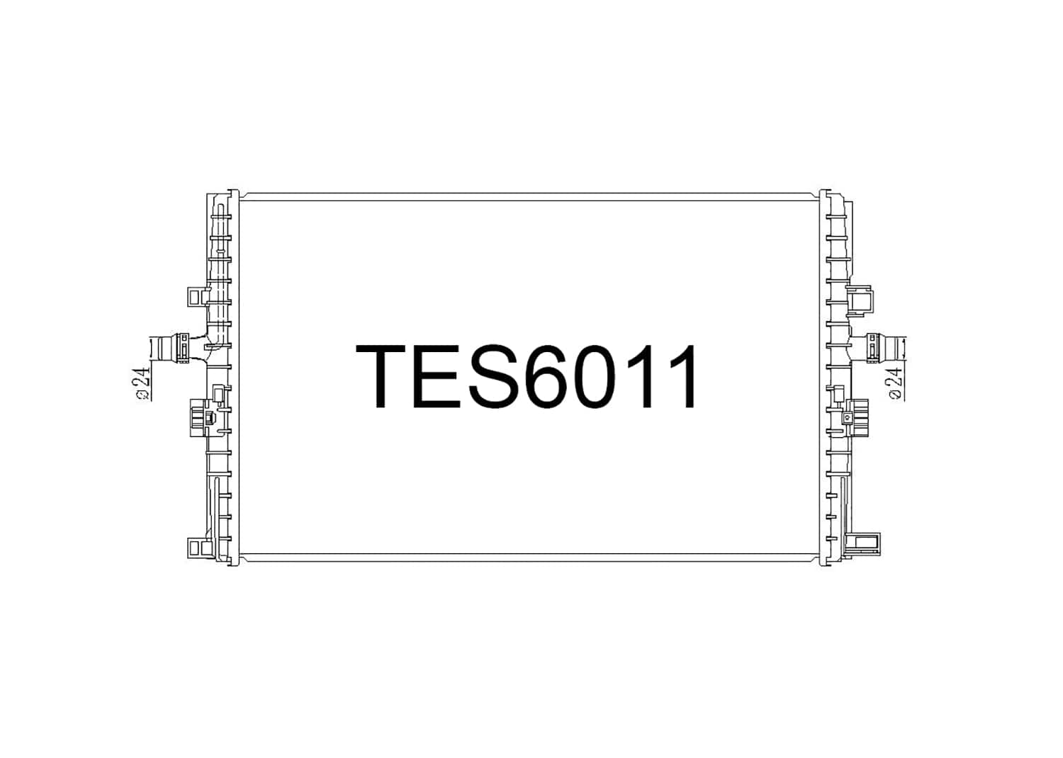 Fenix Cooling Radiator Tesla Model 3 & Model Y 2020- SR