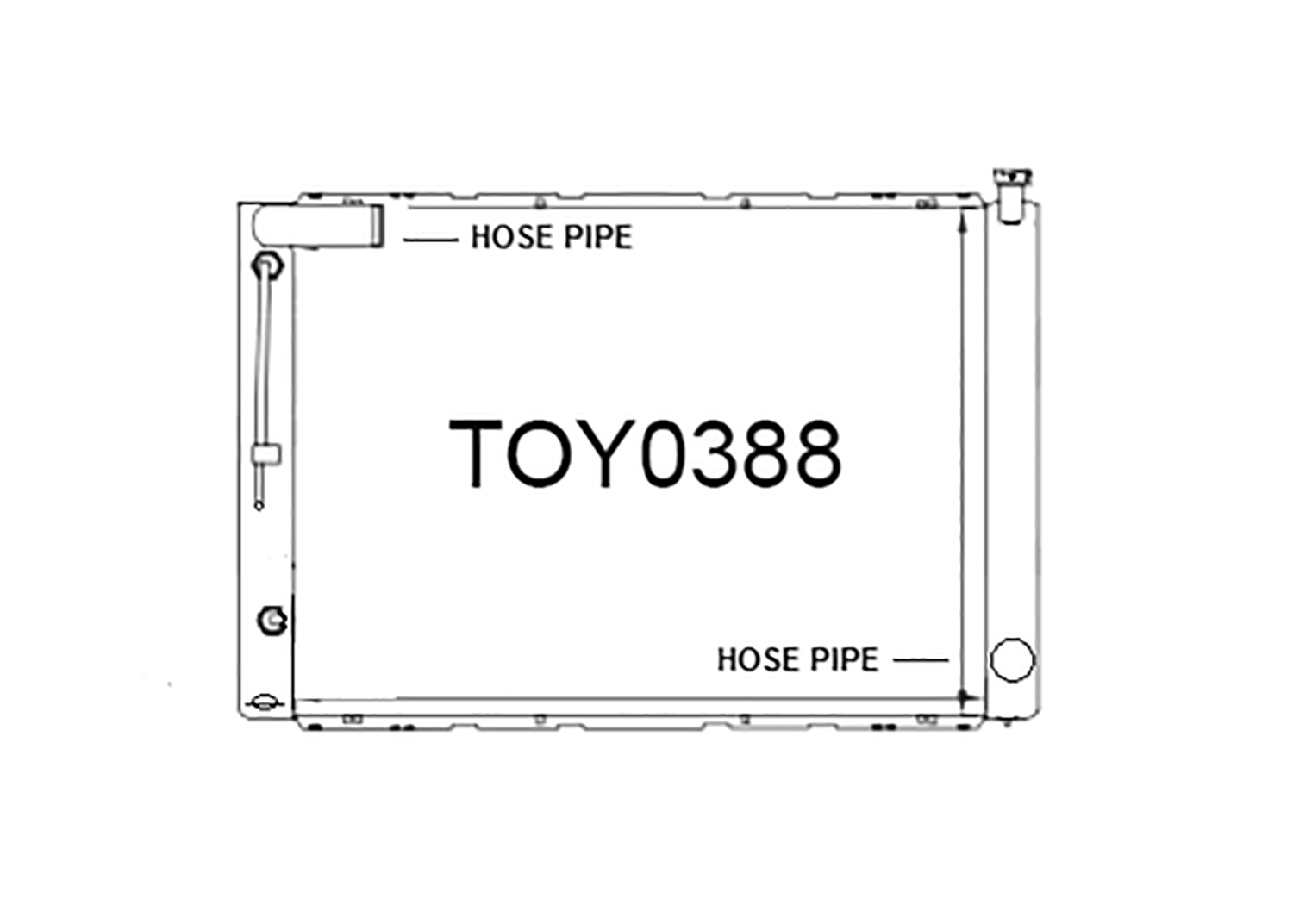 Fenix Cooling Radiator Toyota Alphard ANH10 2.4L Petrol 2002-2008 SR