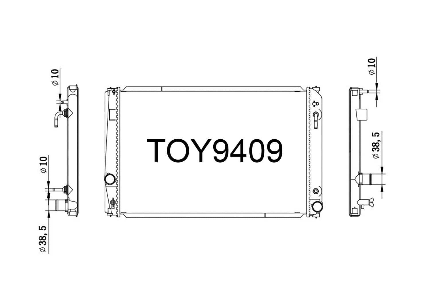 Fenix Cooling Radiator Toyota Alphard & Vellfire AH20 2.4L & 3.5L Petrol 2008-2011 SR