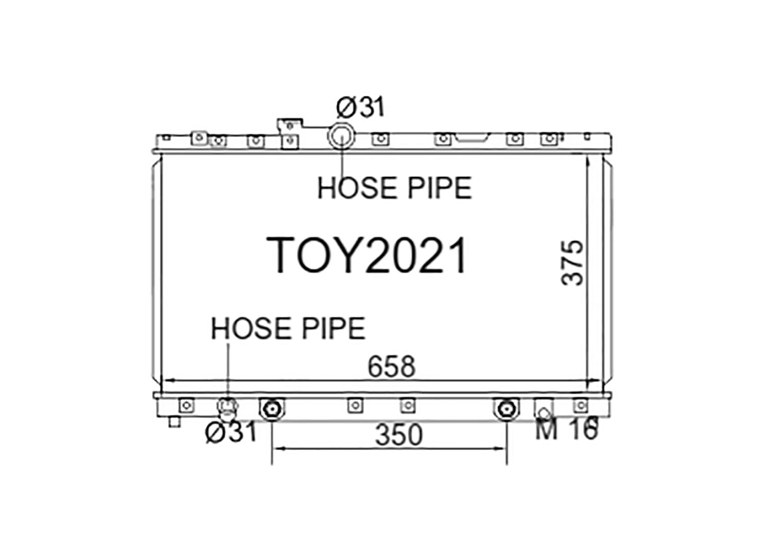 Fenix Cooling Radiator Toyota Altezza RS200 SXE10 2.0L Petrol 1998-2005 SR