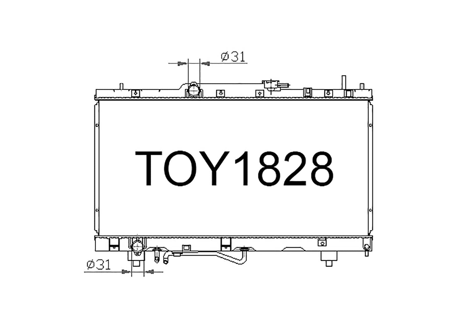 Fenix Cooling Radiator Toyota Caldina AT191 / AT210 1.8L Petrol 1992-2002 SR