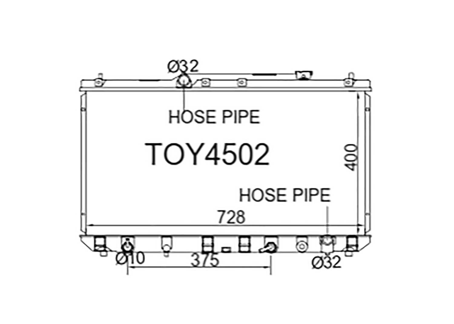 Fenix Cooling Radiator Toyota Camry / Mark II SXV20 2.2L Petrol 1996-2001 SR