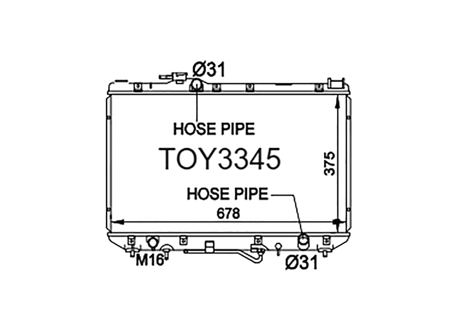 Fenix Cooling Radiator Toyota Camry / Vista SV30 1.8L & 2.0L Petrol 1990-1994 SR